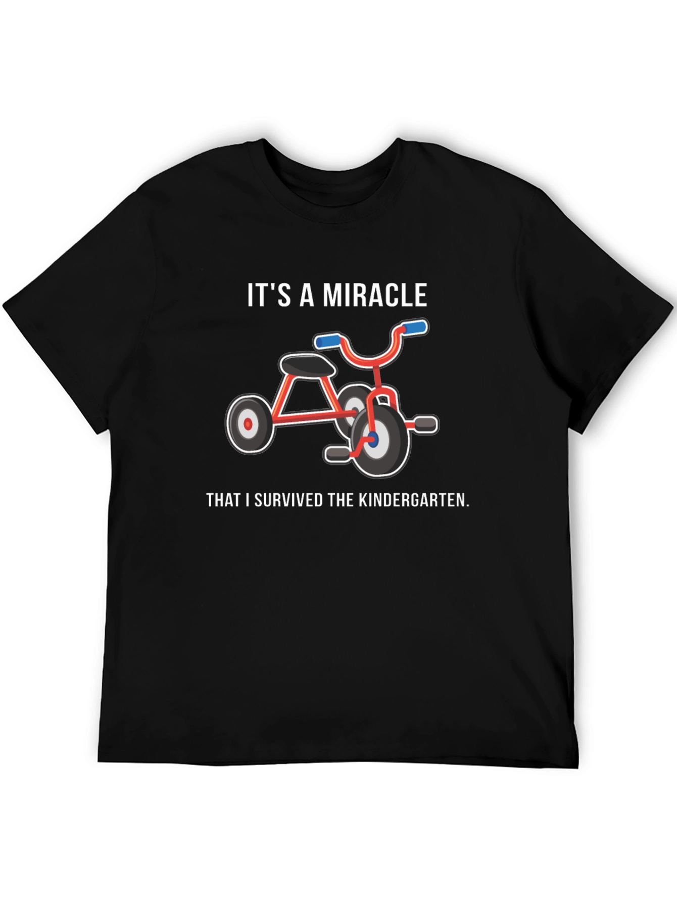 Black It's A Miracle Kindergarten Survivor T-Shirt view 5