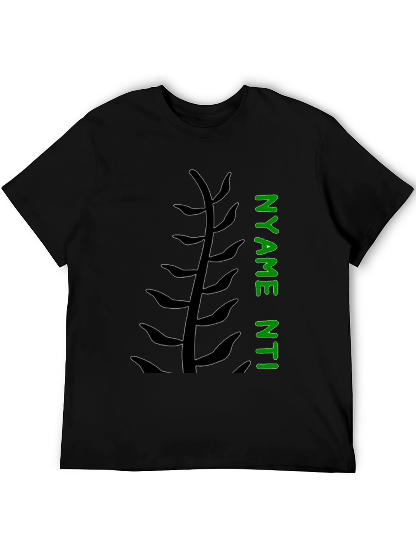 Black Nyame Nti Graphic Tee - Black Casual Shirt view 5