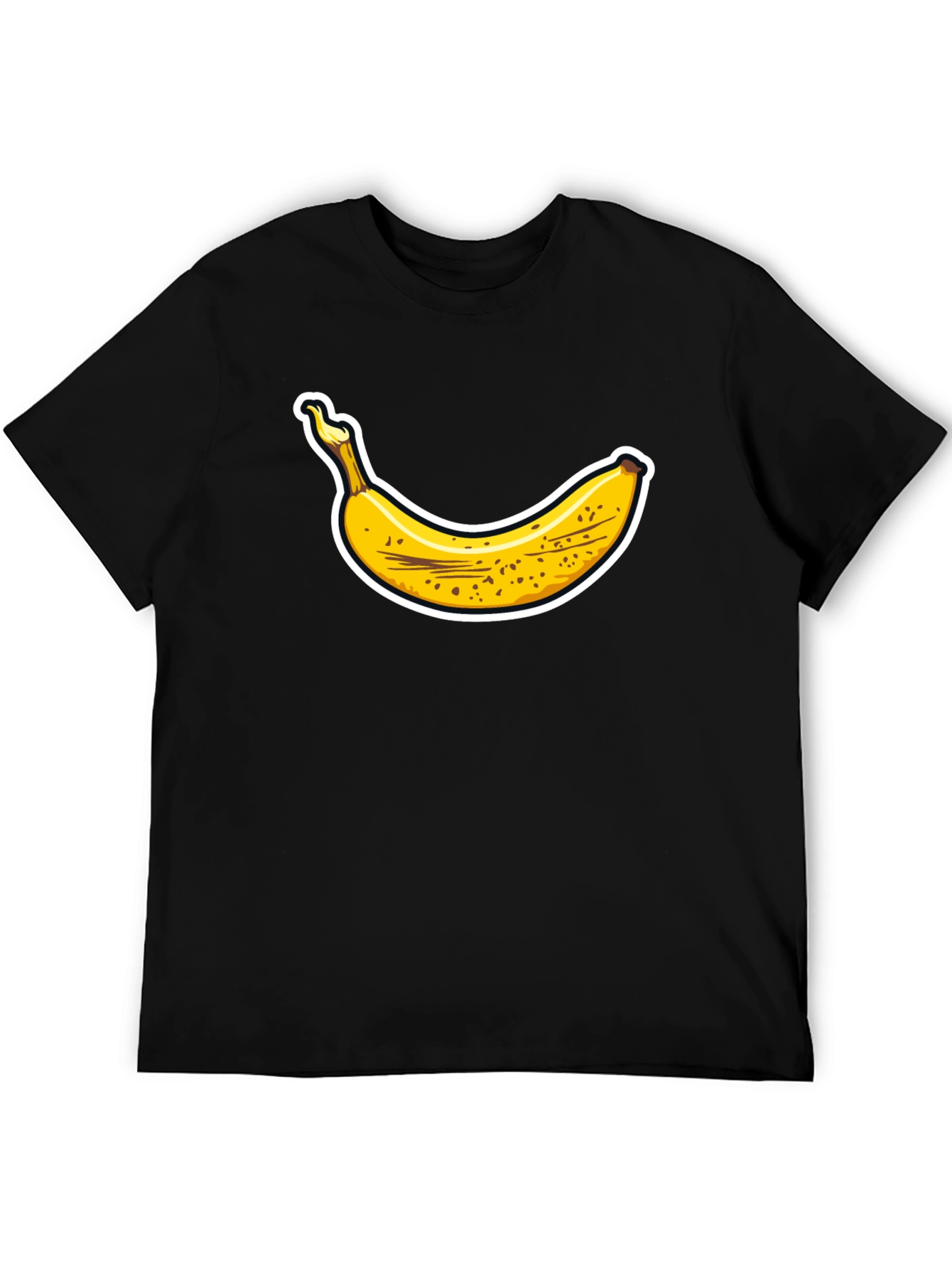 Black Banana Graphic Tee - Black Cotton T-Shirt view 5