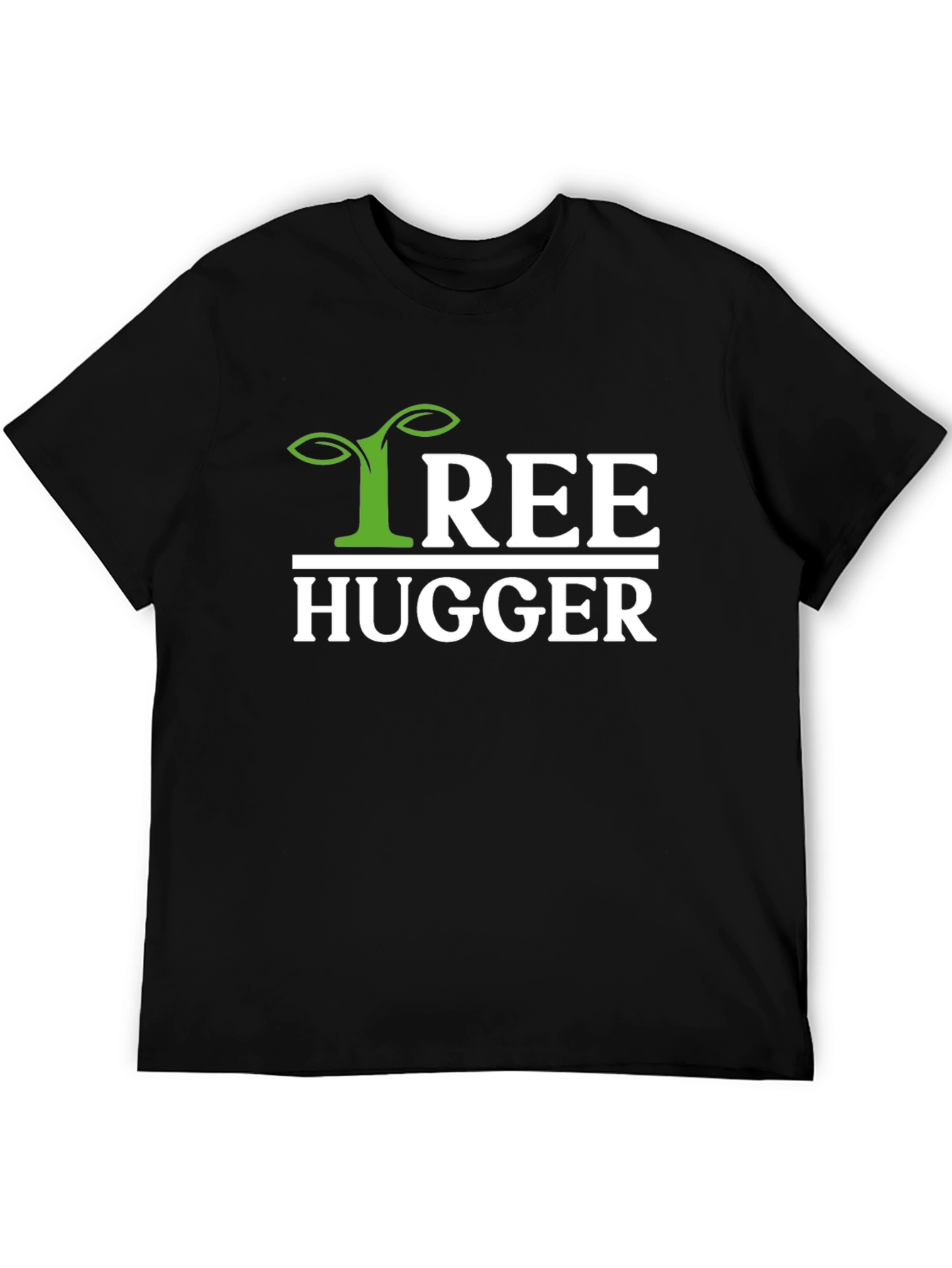 Black Tree Hugger Graphic Tee - Eco-Friendly Design view 5