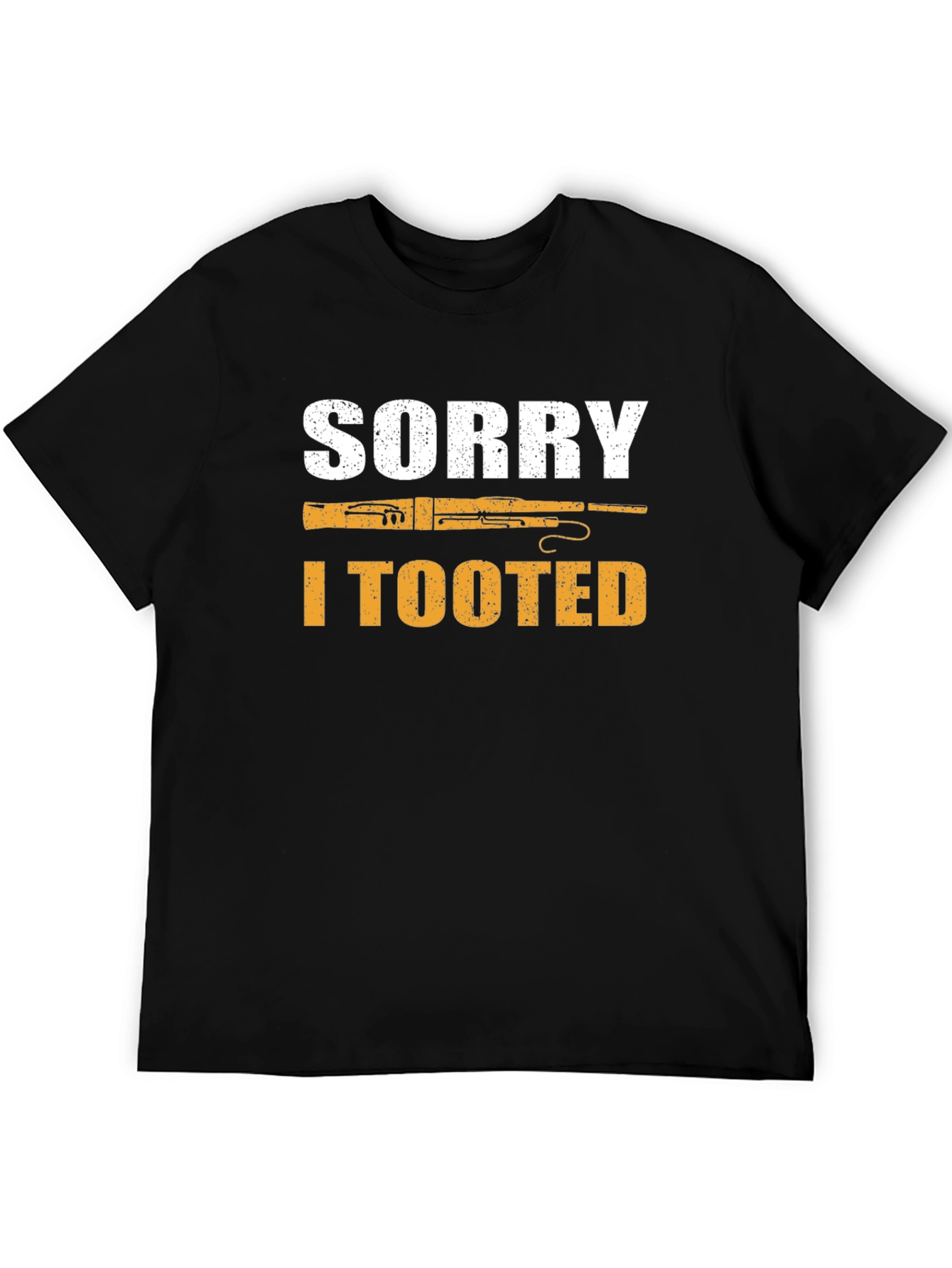 Black Sorry I Tooted Bassoon Player Black T-Shirt view 5