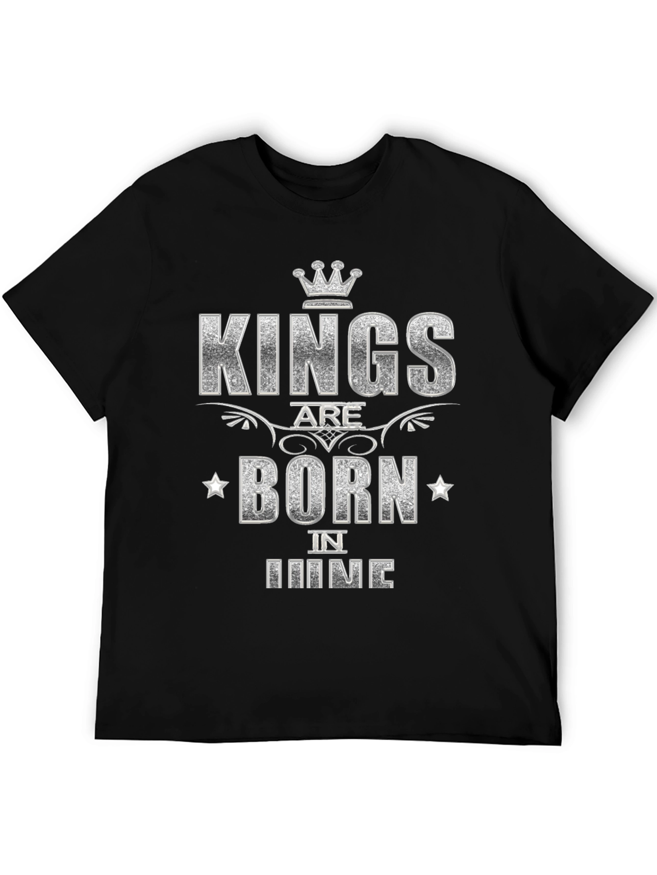 Black Kings Are Born in June Black T-Shirt view 5