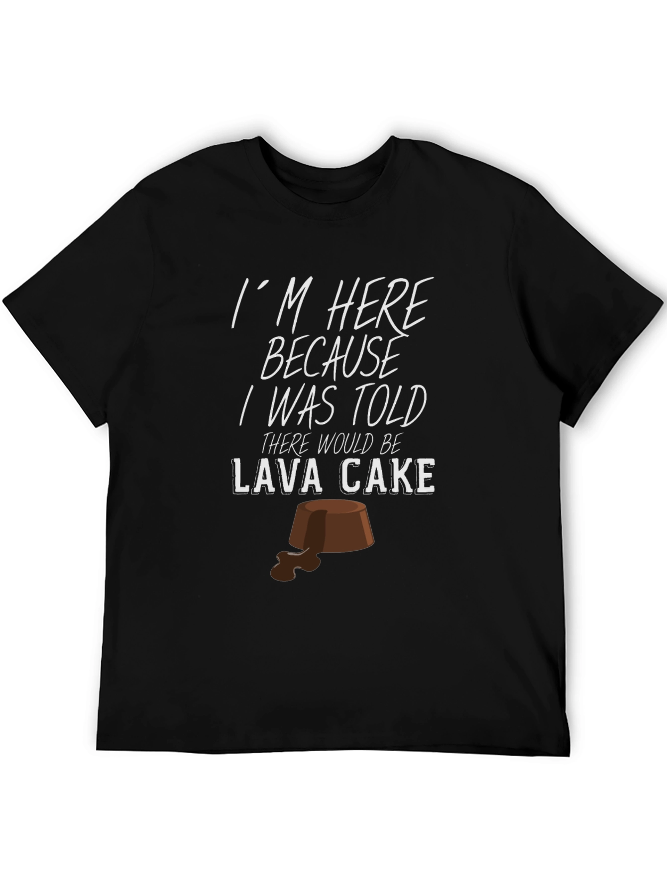 Black Lava Cake T-Shirt - Funny Foodie Tee view 5