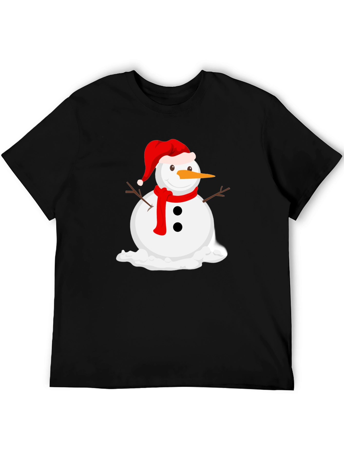 Black Melting Snowman Graphic Tee - Holiday Cheer view 5