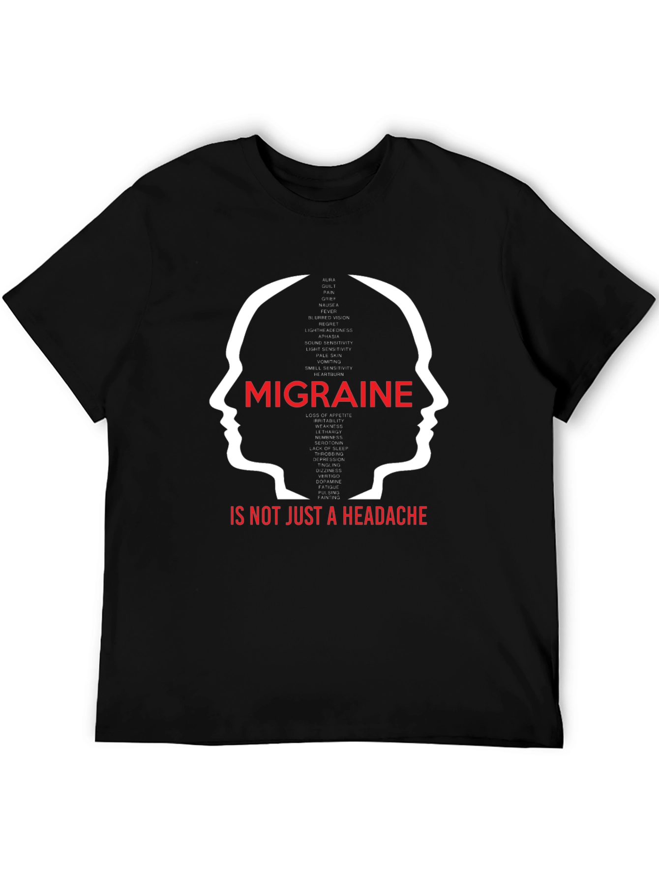 Black Migraine Awareness T-Shirt: More Than Just a Headache view 5