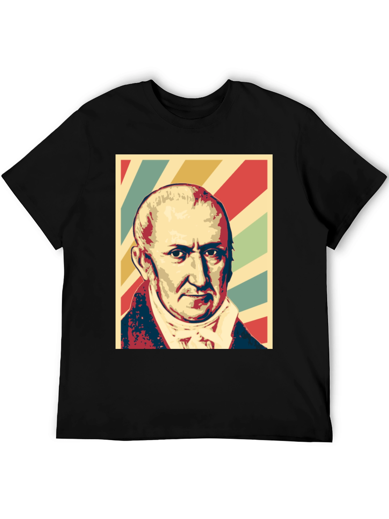 Historical Figure Portrait Graphic T-Shirt - 5
