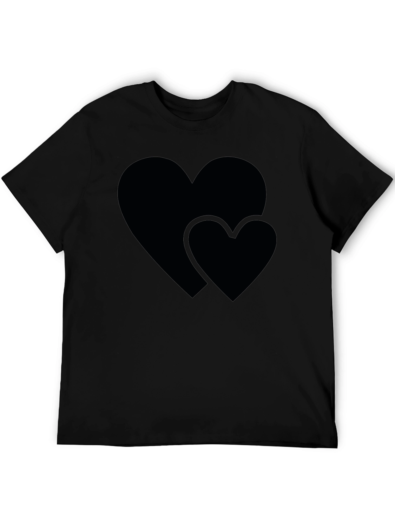 Black Heart Graphic Black Crew Neck Tee view 5