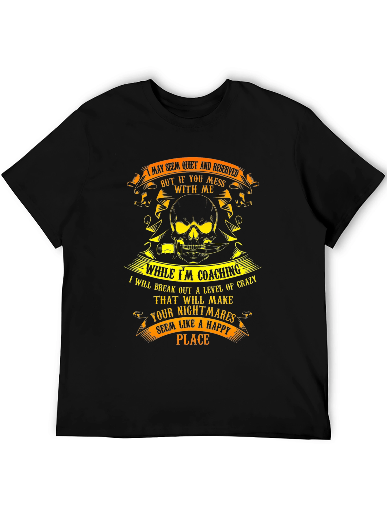 Black Coaching Crazy T-Shirt: Reserved But Mess With Me! view 5