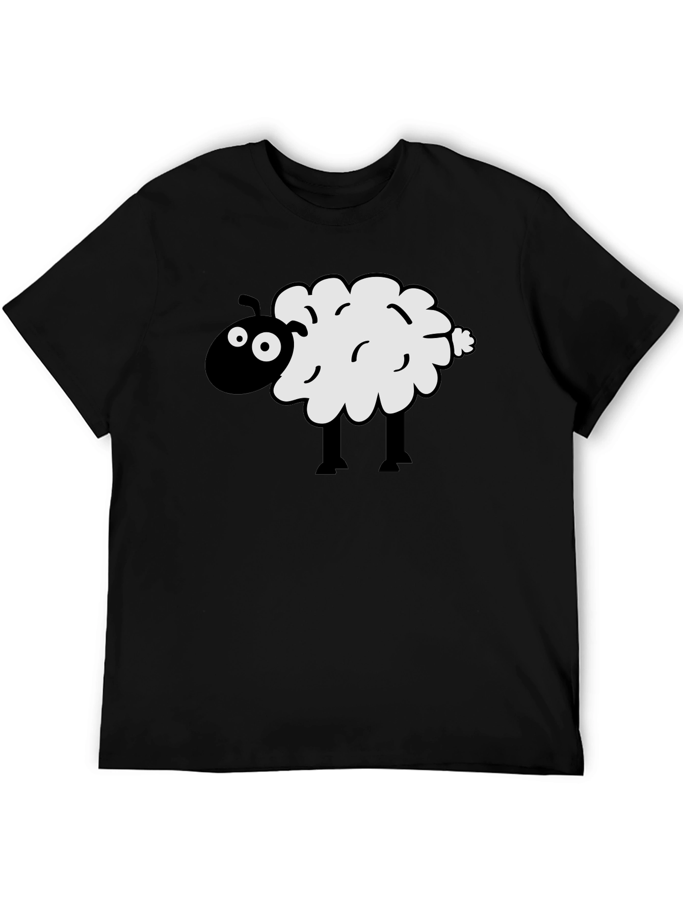 Black Black Sheep Graphic Tee - Men's Crew Neck T-Shirt view 5