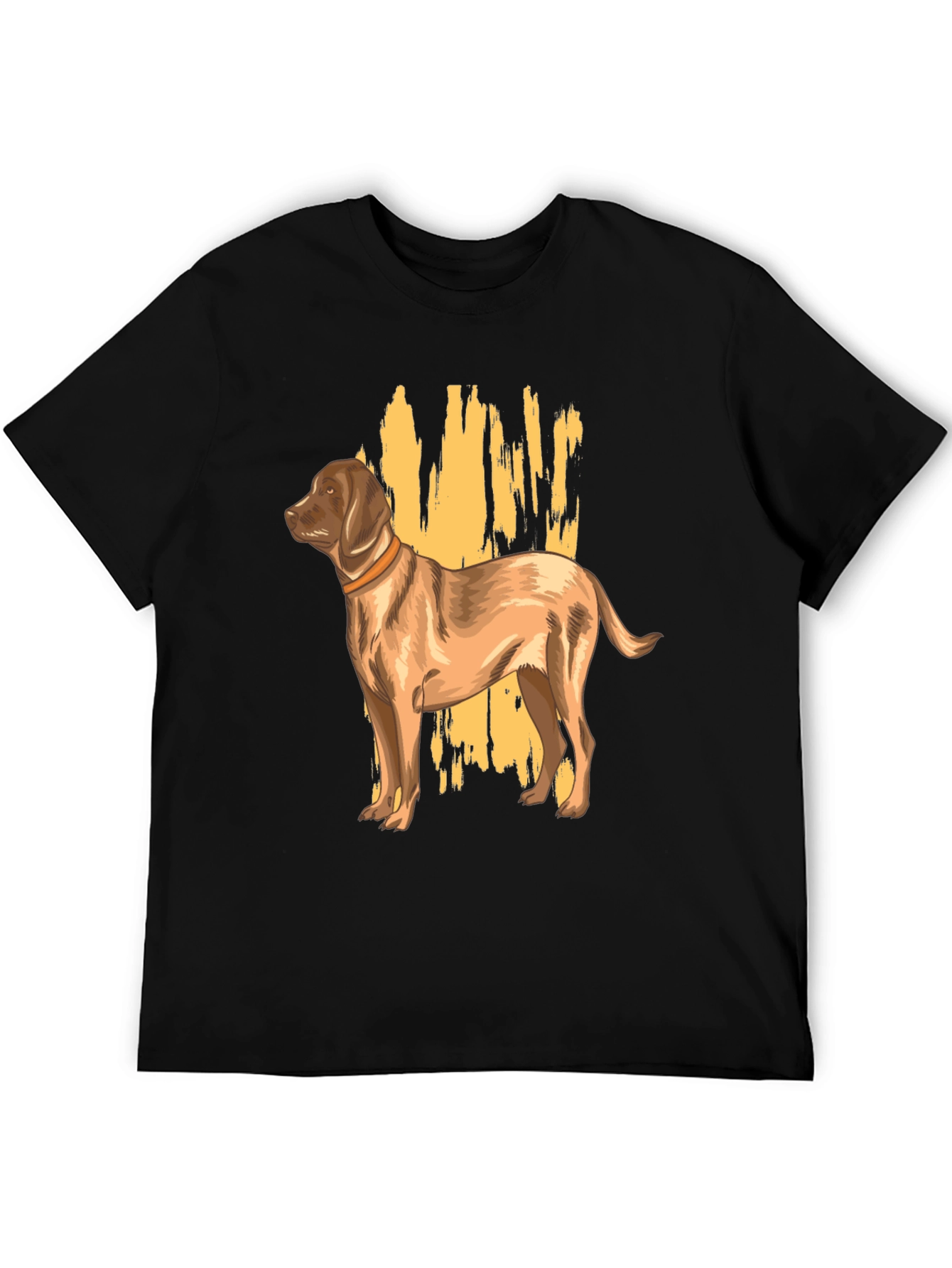 Black Dog Graphic T-Shirt - Black, Canine Lover Tee view 5