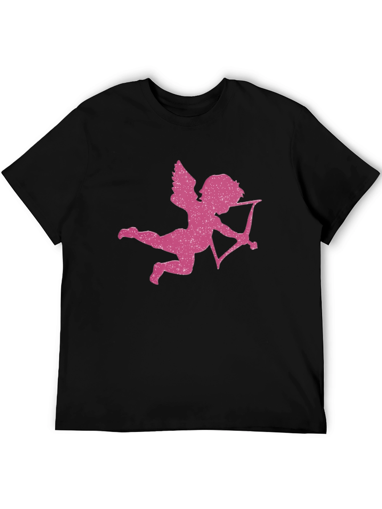 Black Cupid Graphic T-Shirt - Valentine's Day Tee view 5