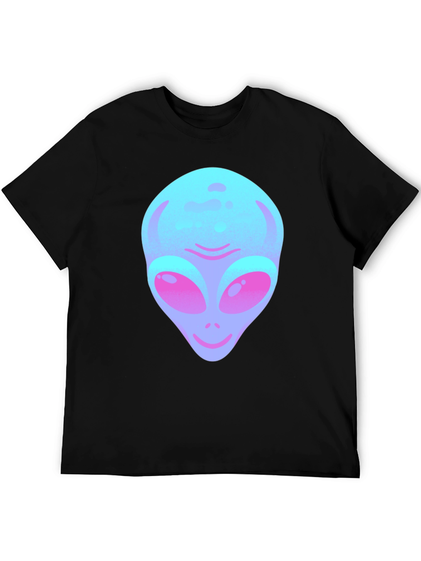 Black Alien Graphic Tee - Black Cotton Blend view 5