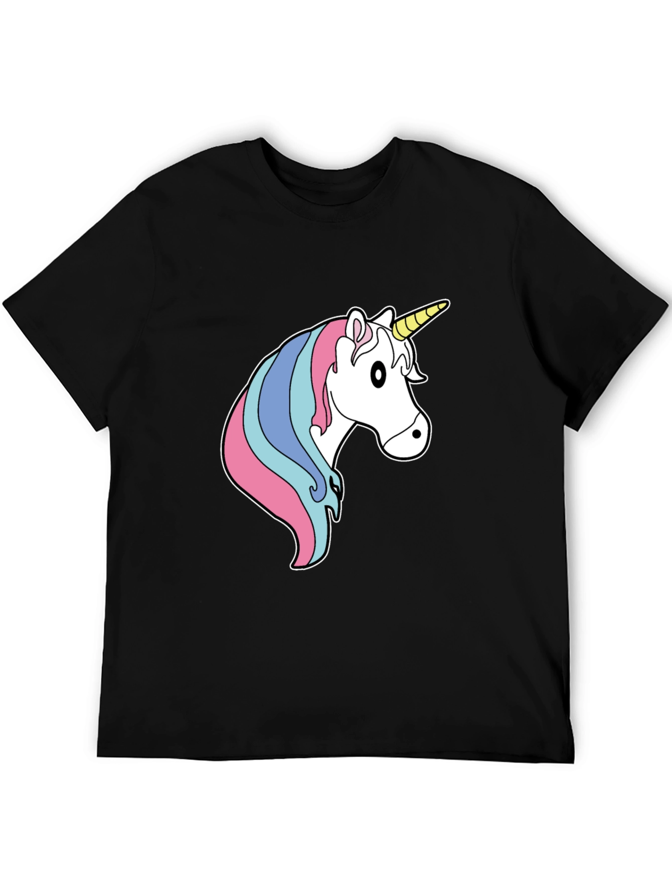 Black Unicorn Graphic Tee - Black Cotton Blend view 5