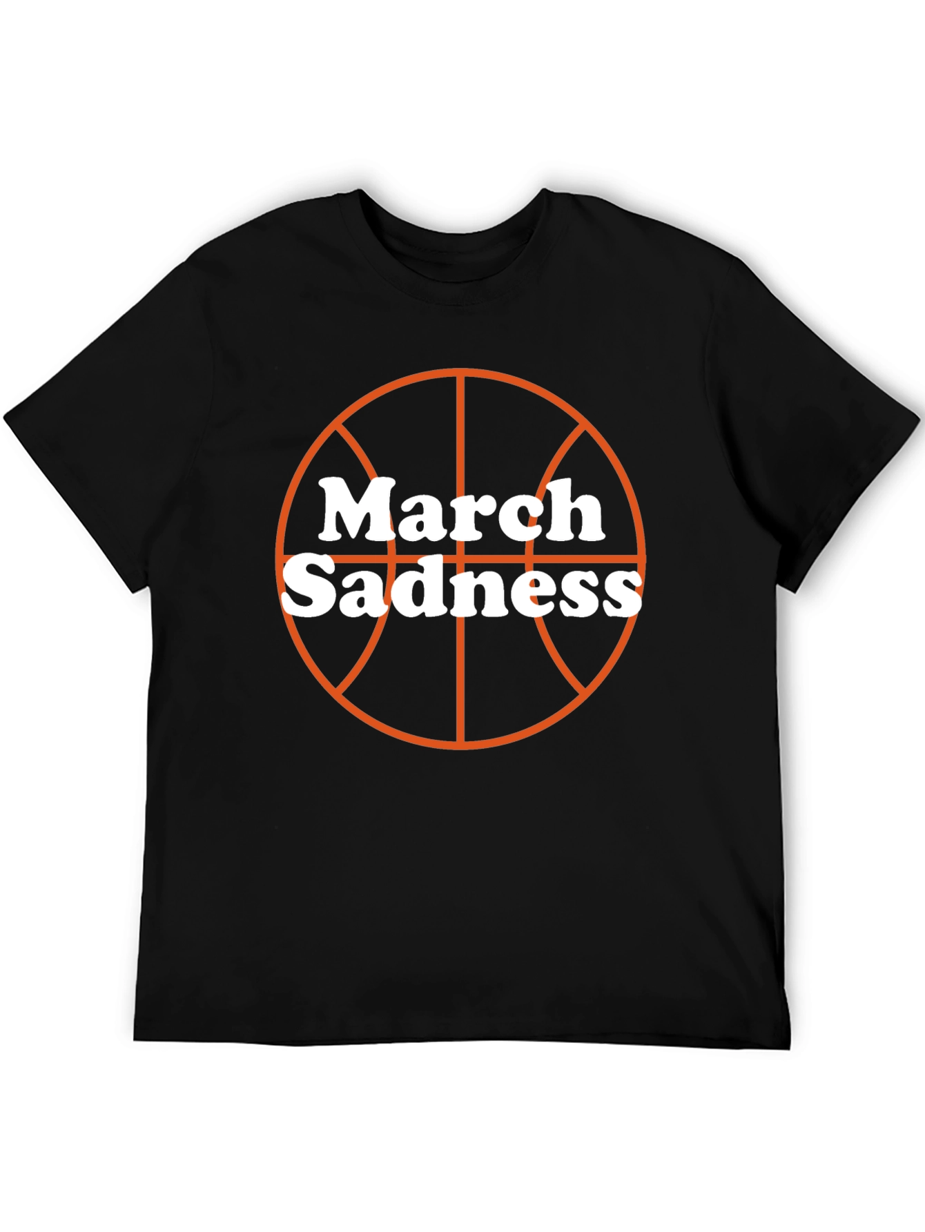Black March Madness Basketball T-Shirt - Black view 5