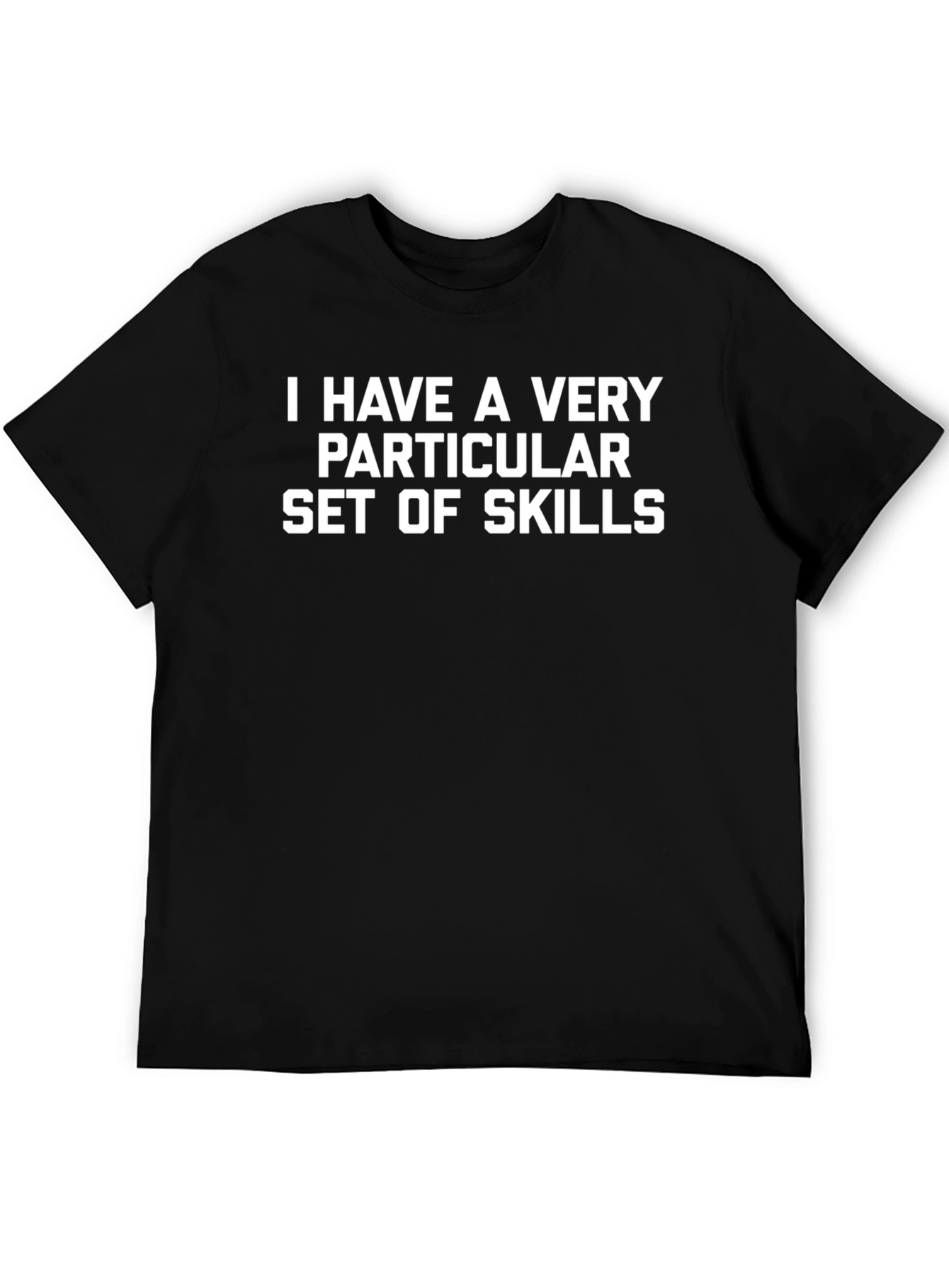 Black Skills Graphic Tee - Black Cotton Blend view 5