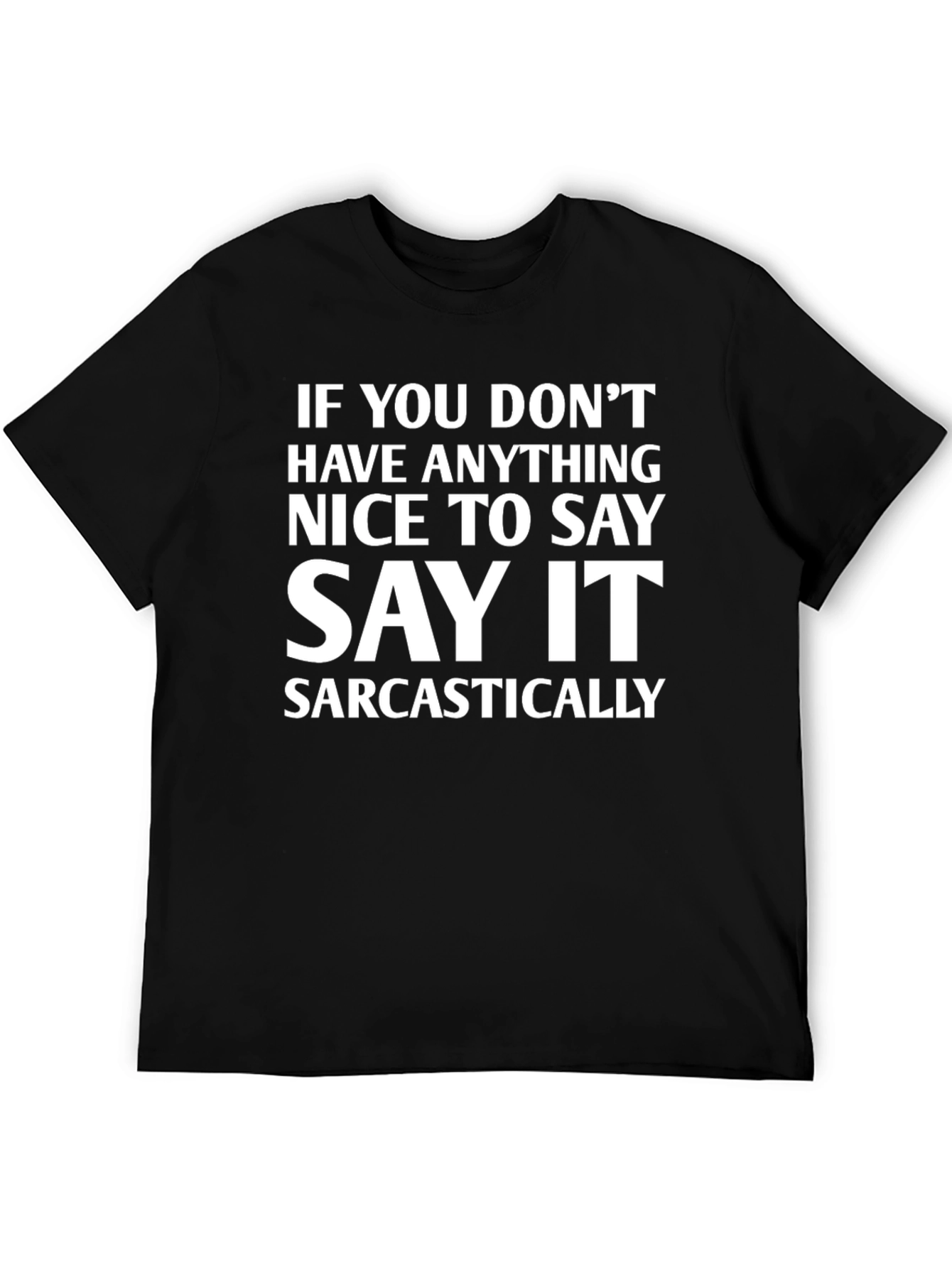 Black Sarcastic Statement T-Shirt - Dark Humor Apparel view 5