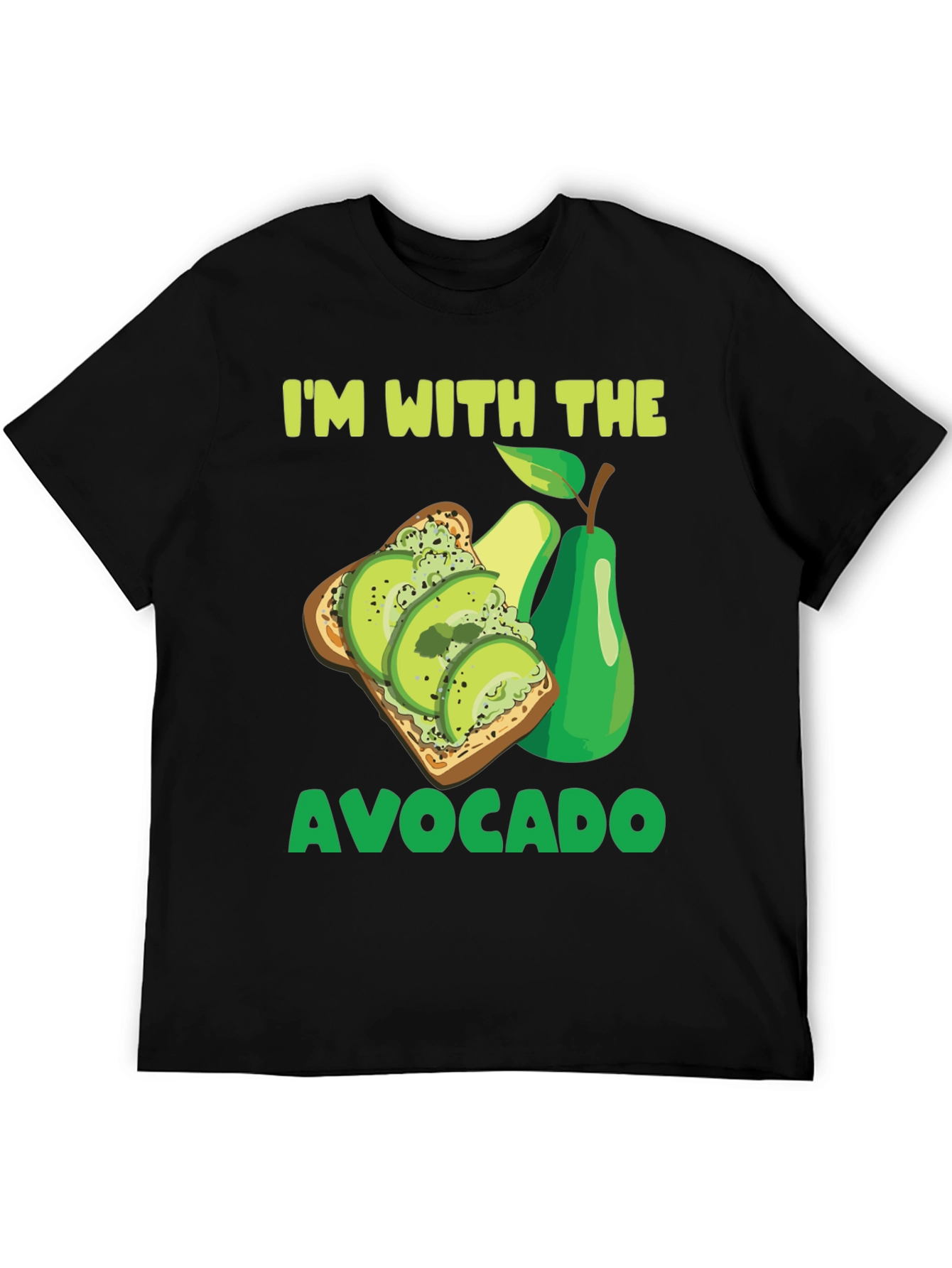 Black I'm With The Avocado T-Shirt view 5