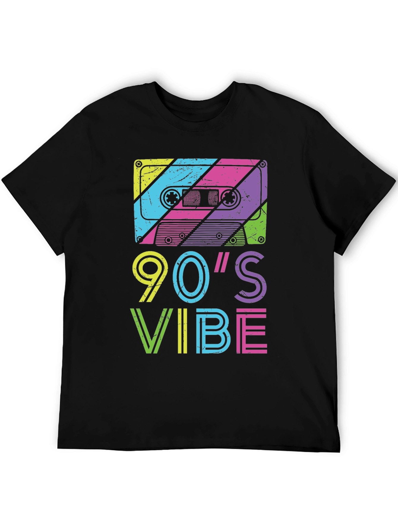 90's Vibe Graphic Tee - Retro Cassette Design - 5