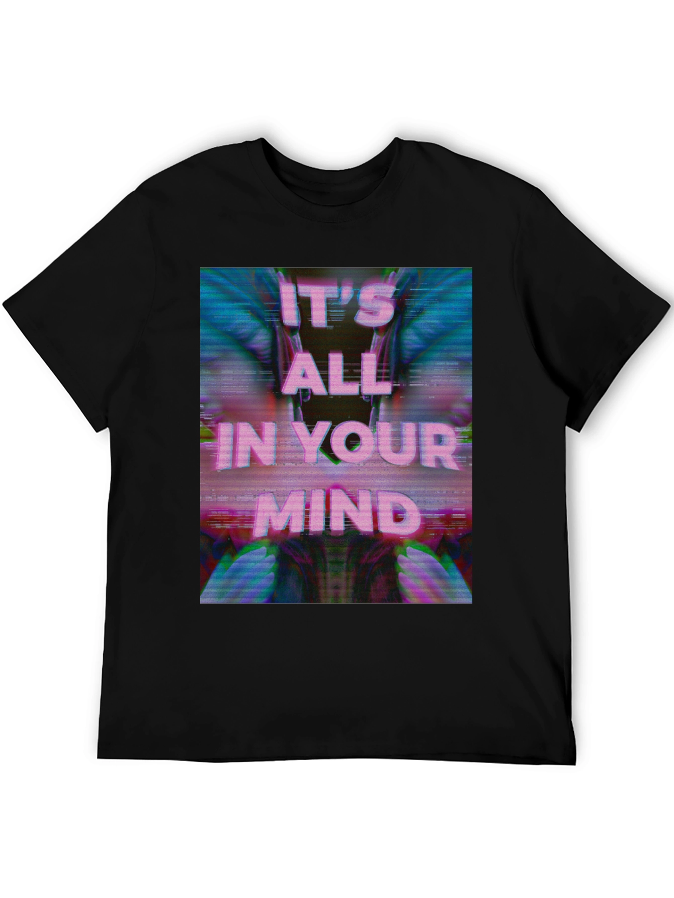 Black It's All in Your Mind Graphic T-Shirt - Black view 5
