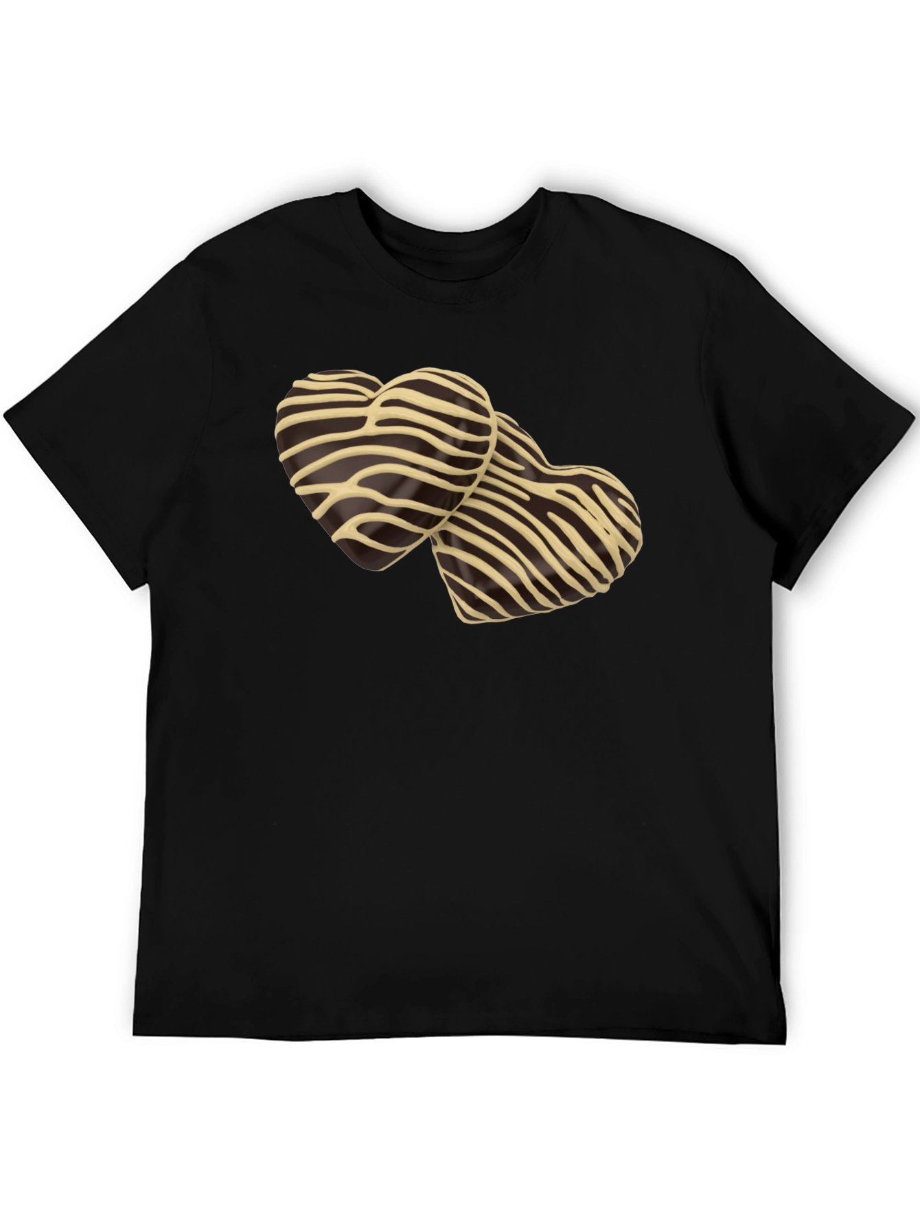 Black Heart Zebra Print T-Shirt - Stylish Graphic Tee view 5