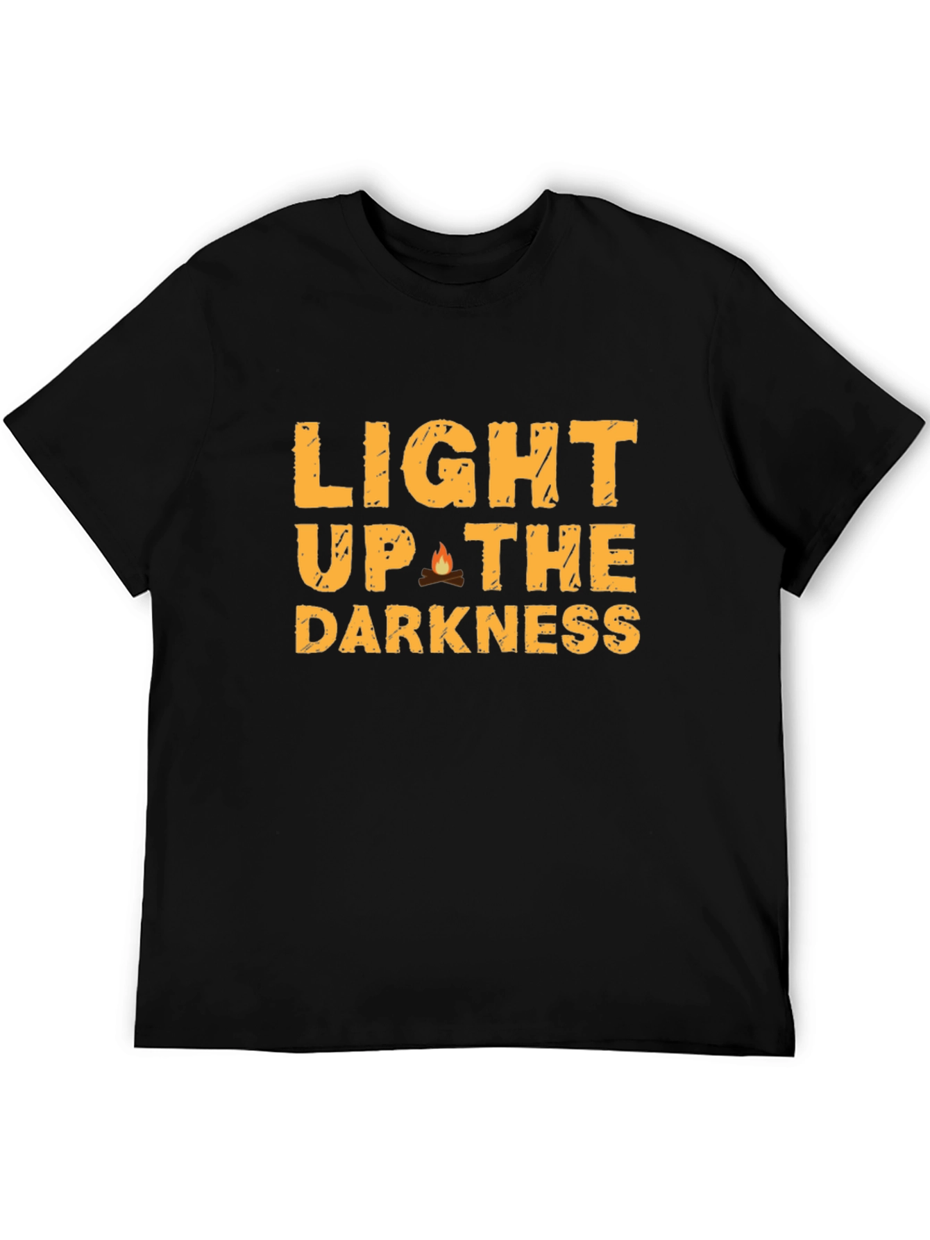 Black Light Up the Darkness Graphic Tee - Black view 5