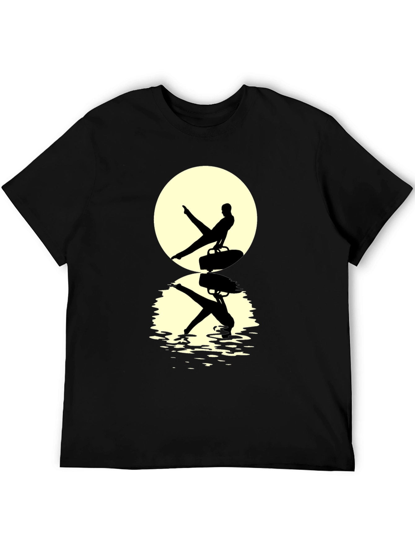 Black Gymnast Silhouette T-Shirt view 5