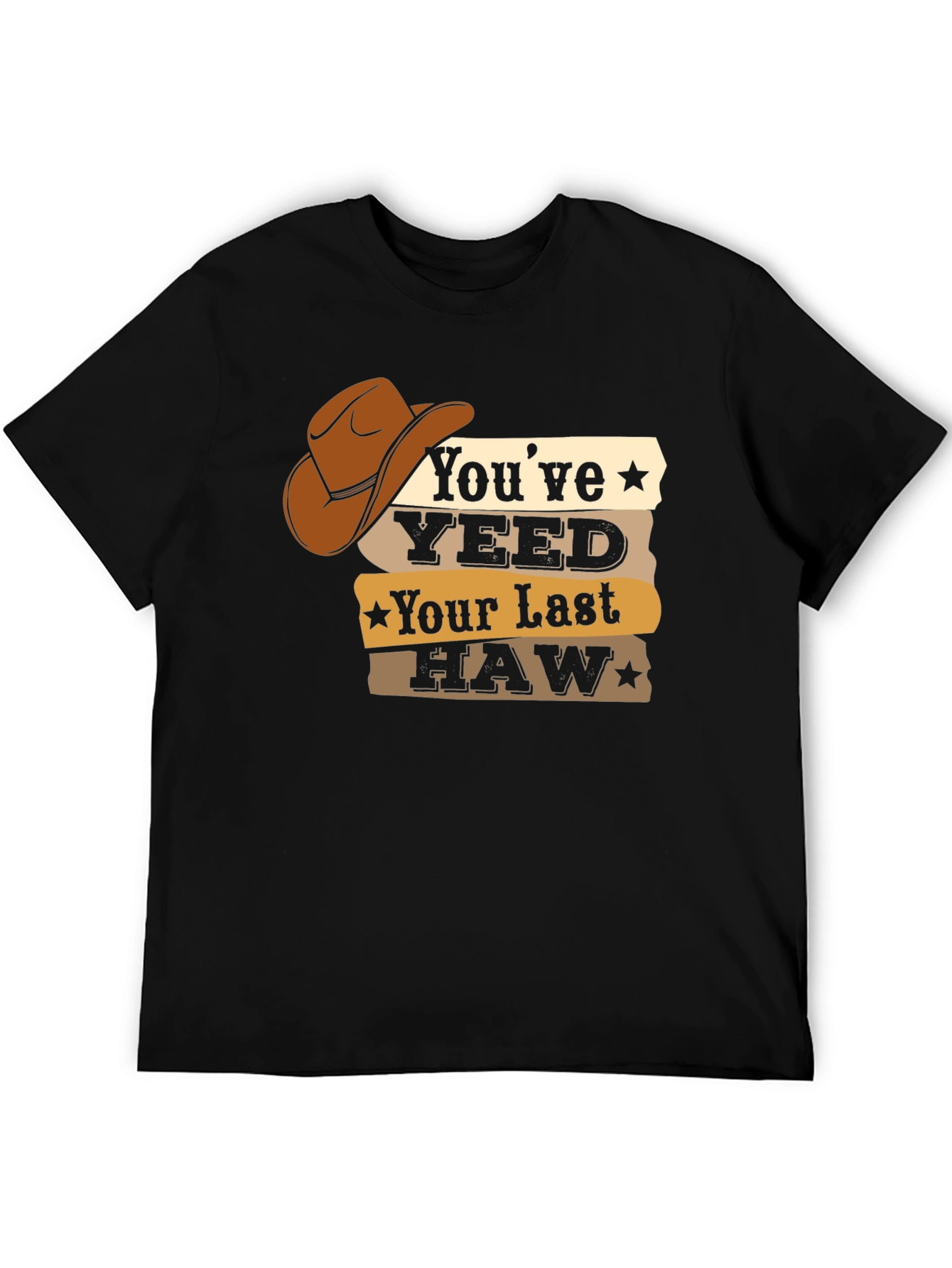 Black You've Yeeted Your Last Haw T-Shirt view 5