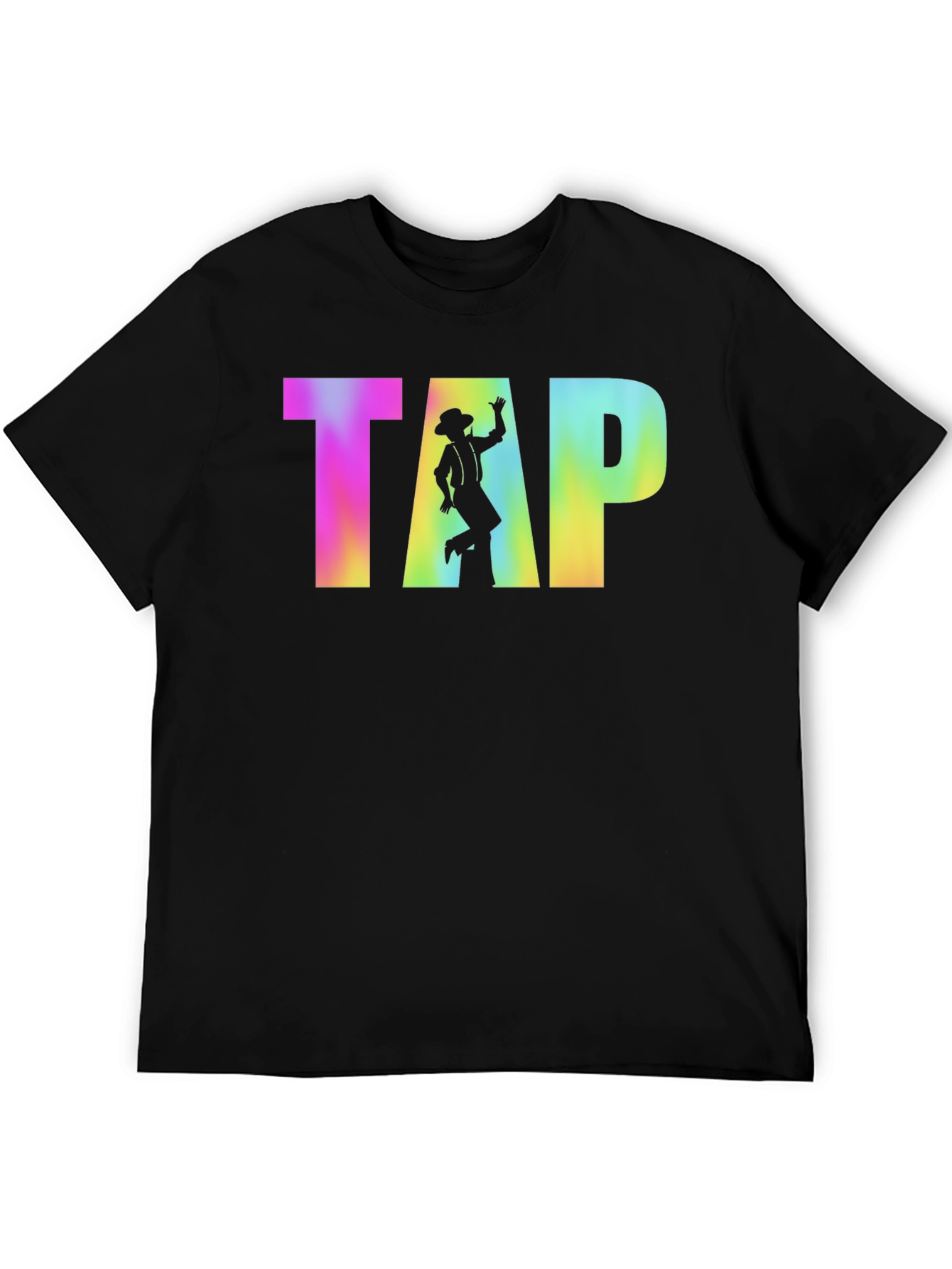 Black Retro Tap Dancer T-Shirt view 5