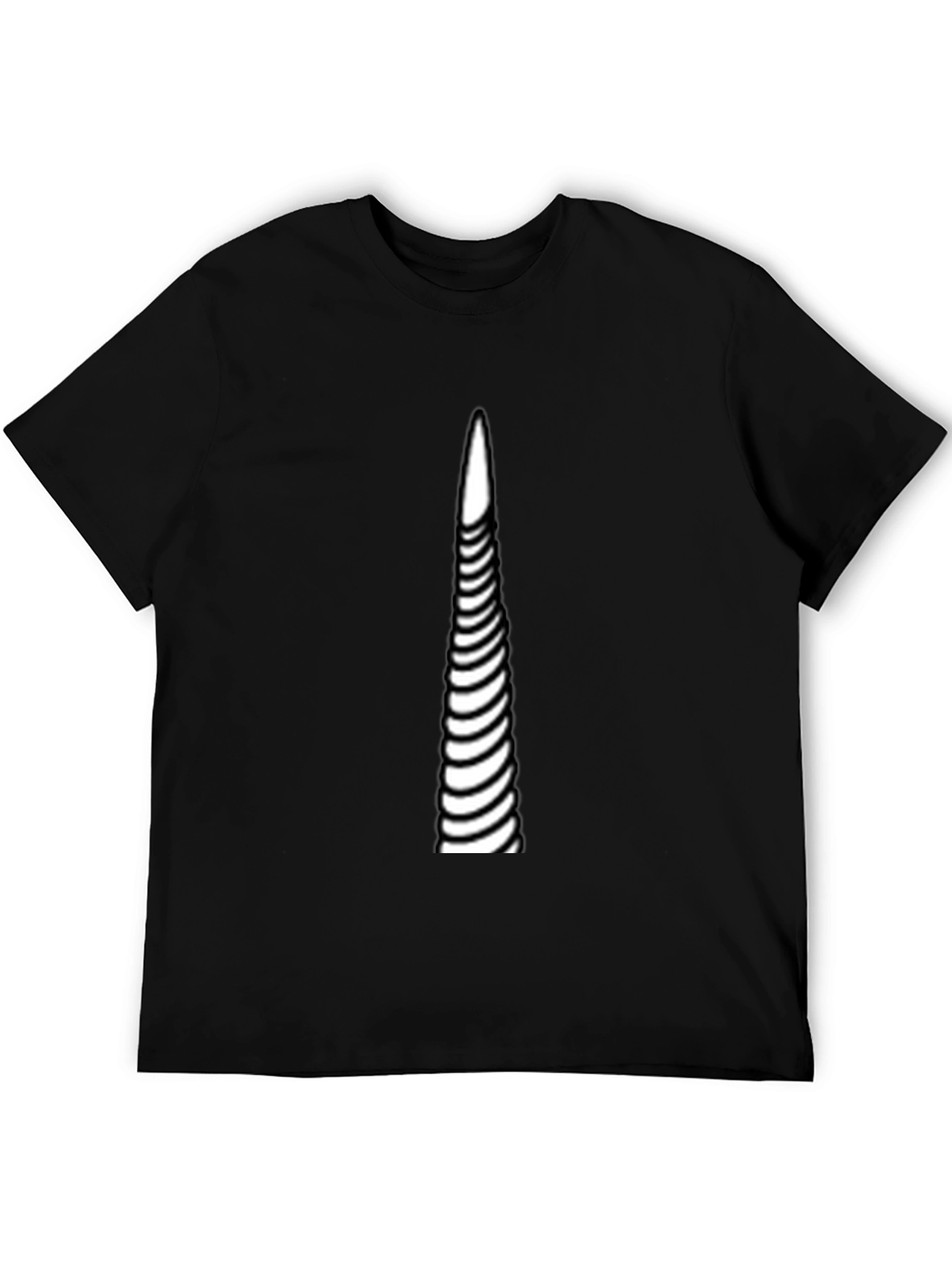 Black Unicorn Ribcage Graphic Tee - Black Cotton Blend view 5