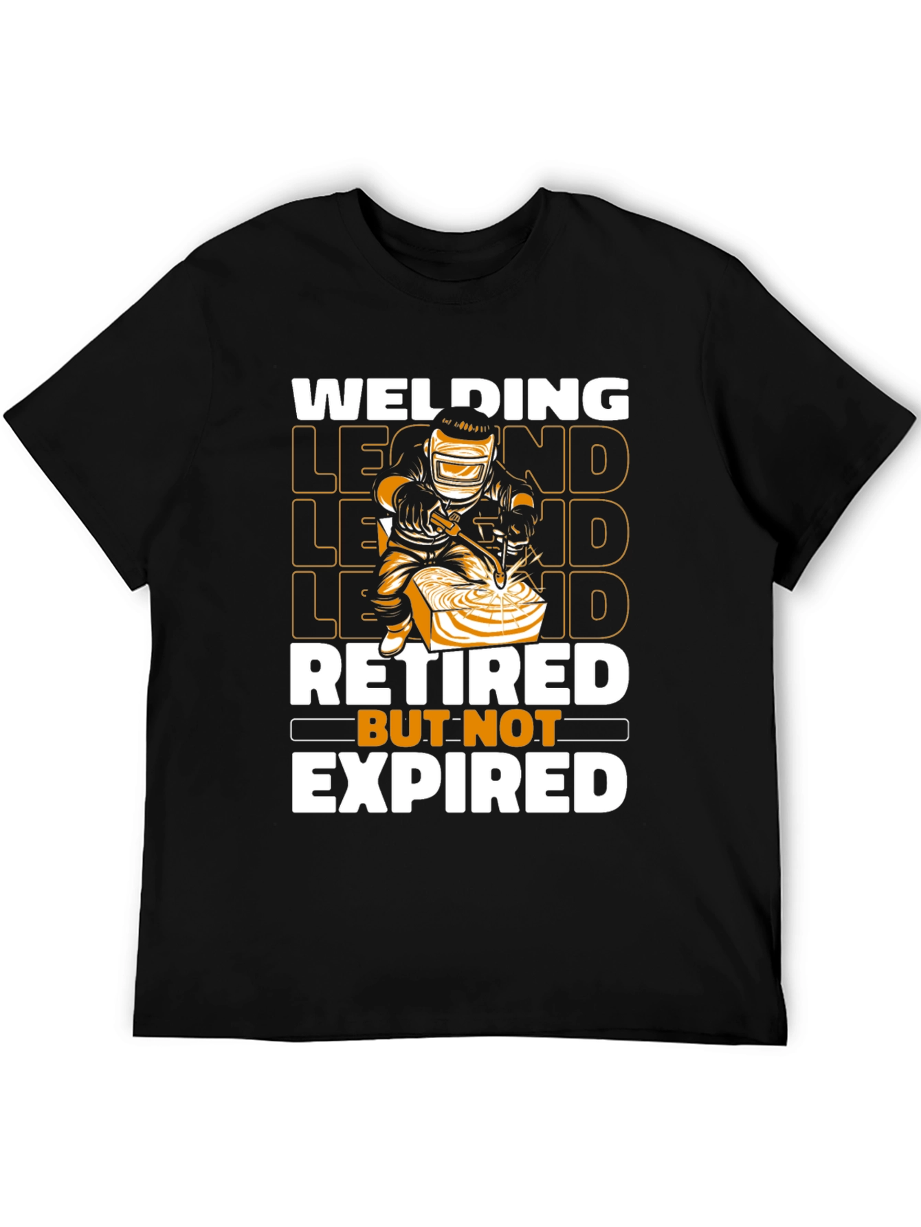 Black Welding Legend T-Shirt - Retired But Not Expired view 5