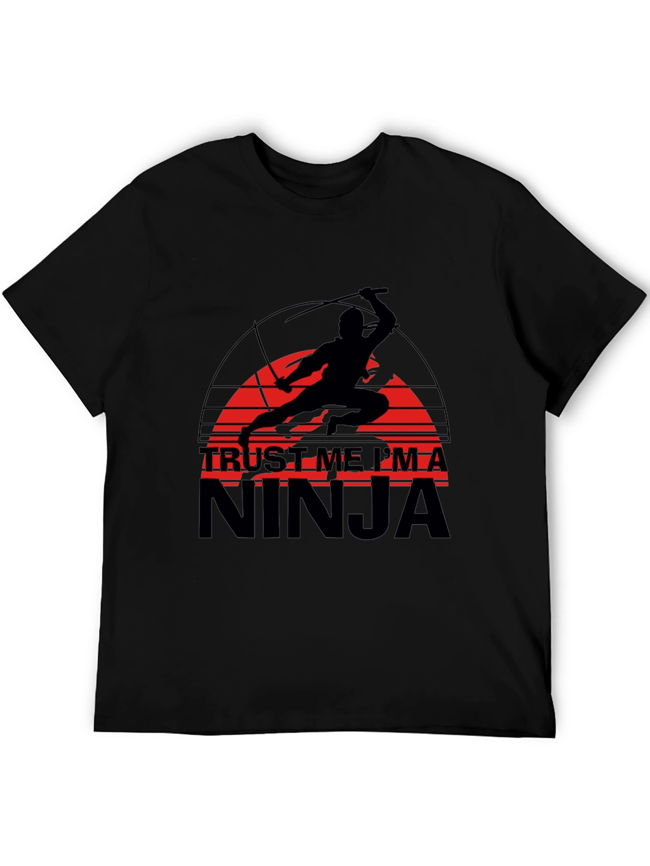 Black Trust Me I'm A Ninja Graphic Tee view 5