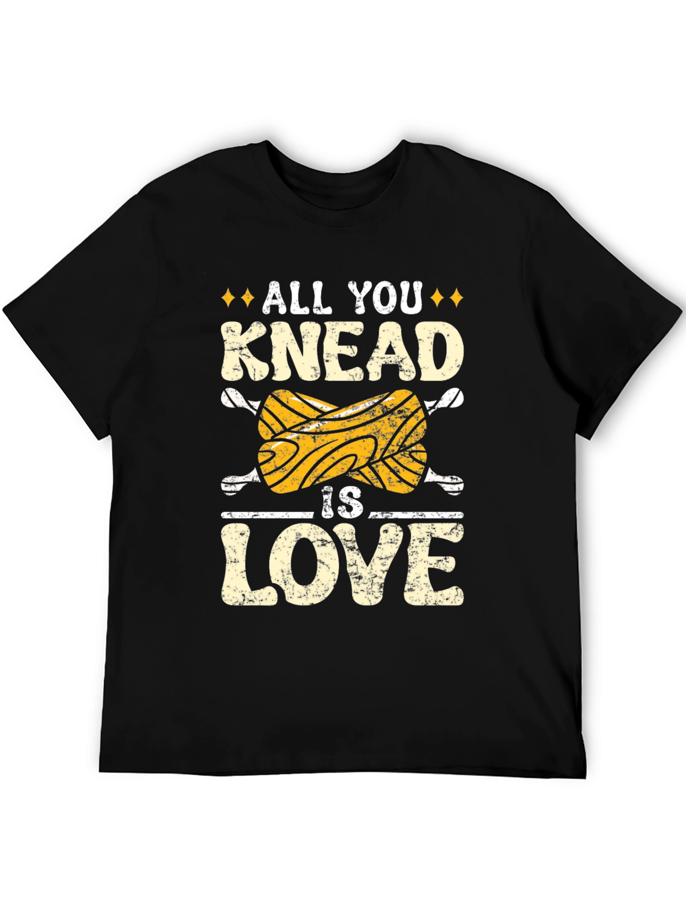 Black All You Knead Is Love T-Shirt view 5