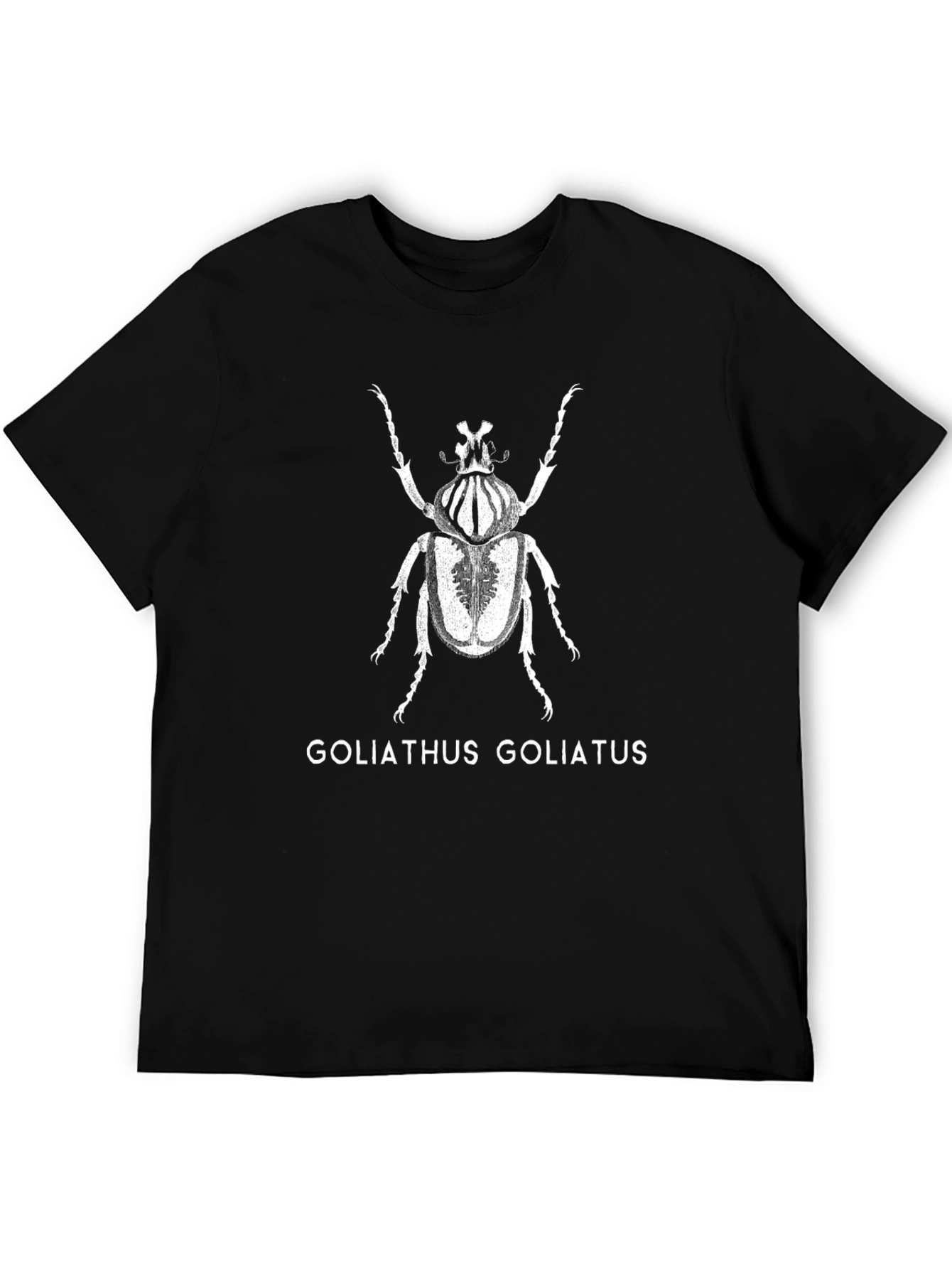Goliathus Beetle Graphic Tee - Black Insect T-Shirt - 5