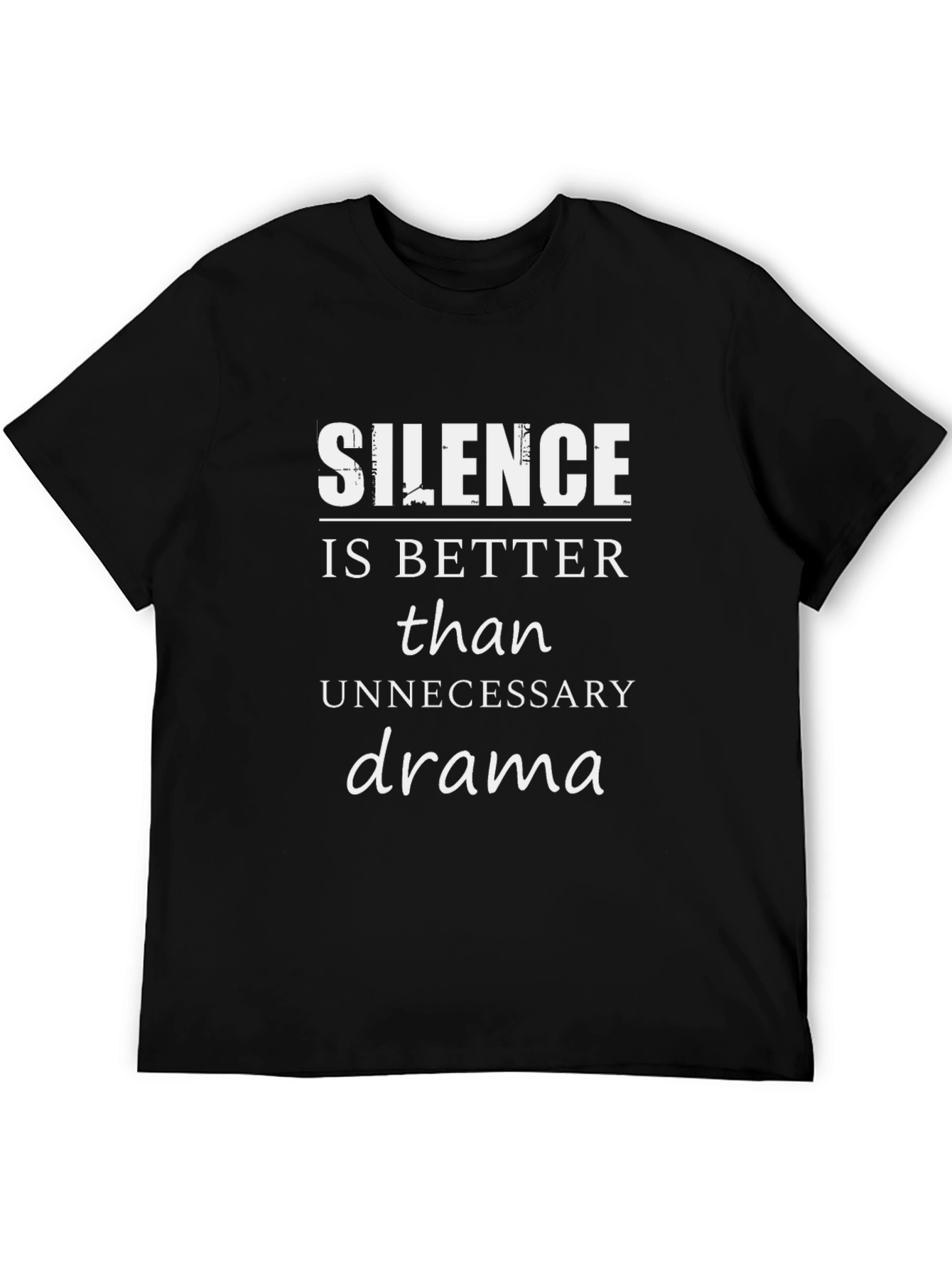 Black Silence is Better T-Shirt view 5