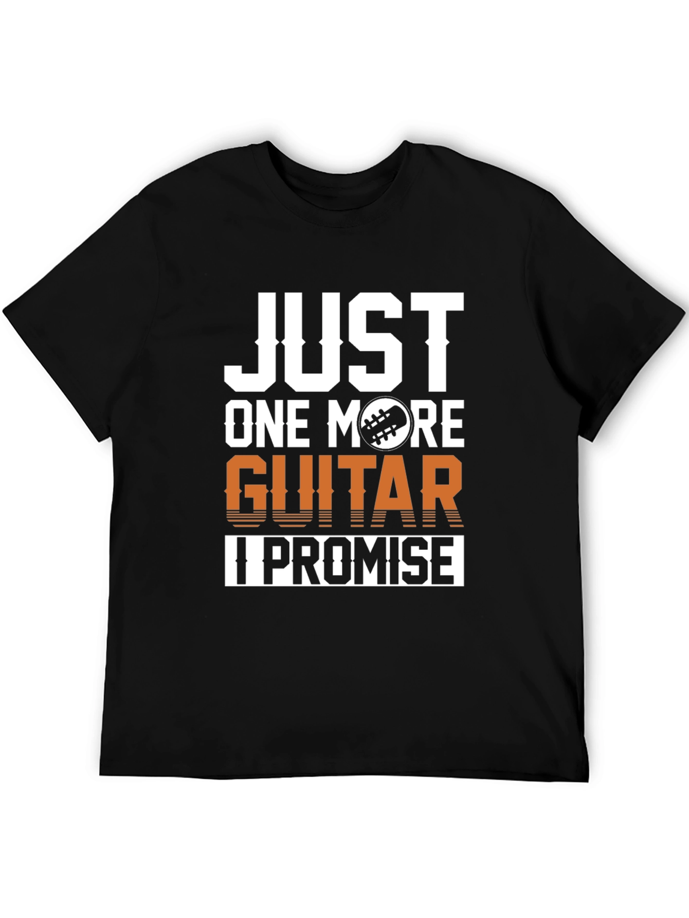 Black Just One More Guitar T-Shirt, I Promise view 5