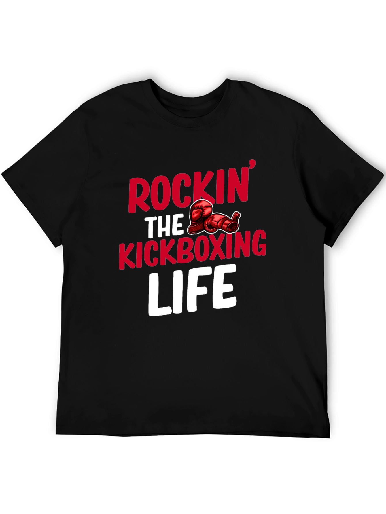 Black Rockin' Kickboxing Life Graphic Tee view 5