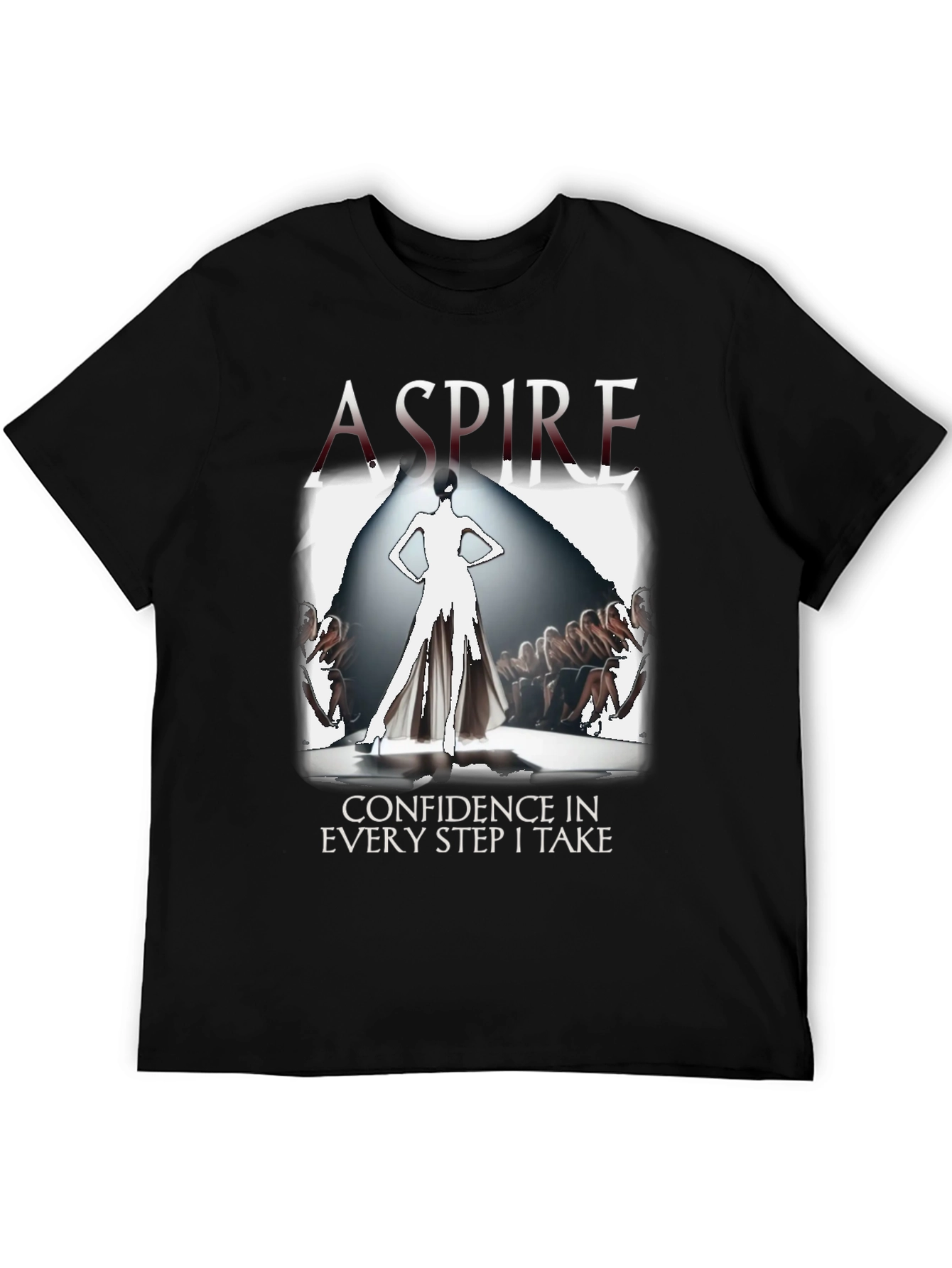 Black Aspire Confidence Graphic T-Shirt - Unisex view 5