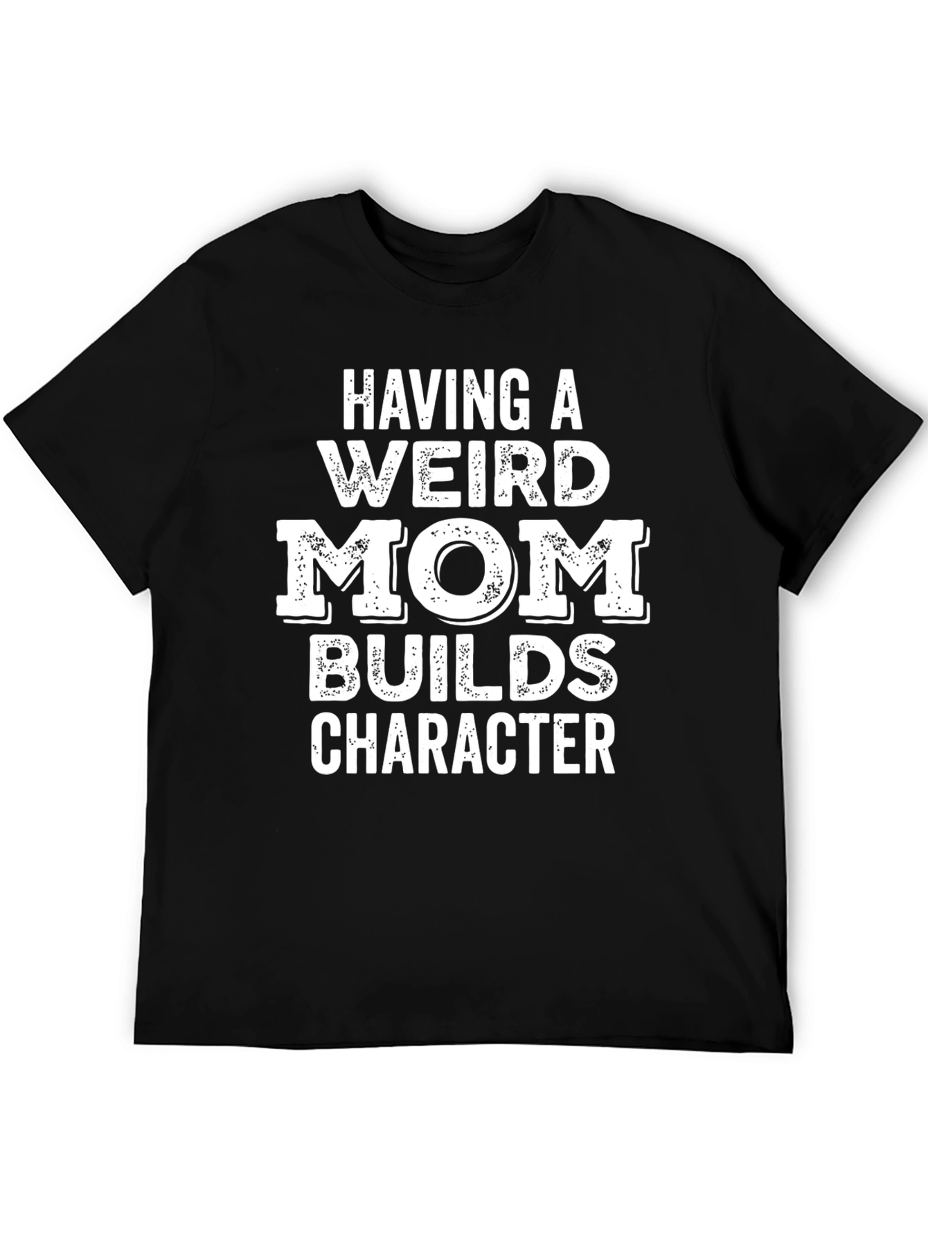 Black Funny 'Weird Mom' Graphic T-Shirt view 5