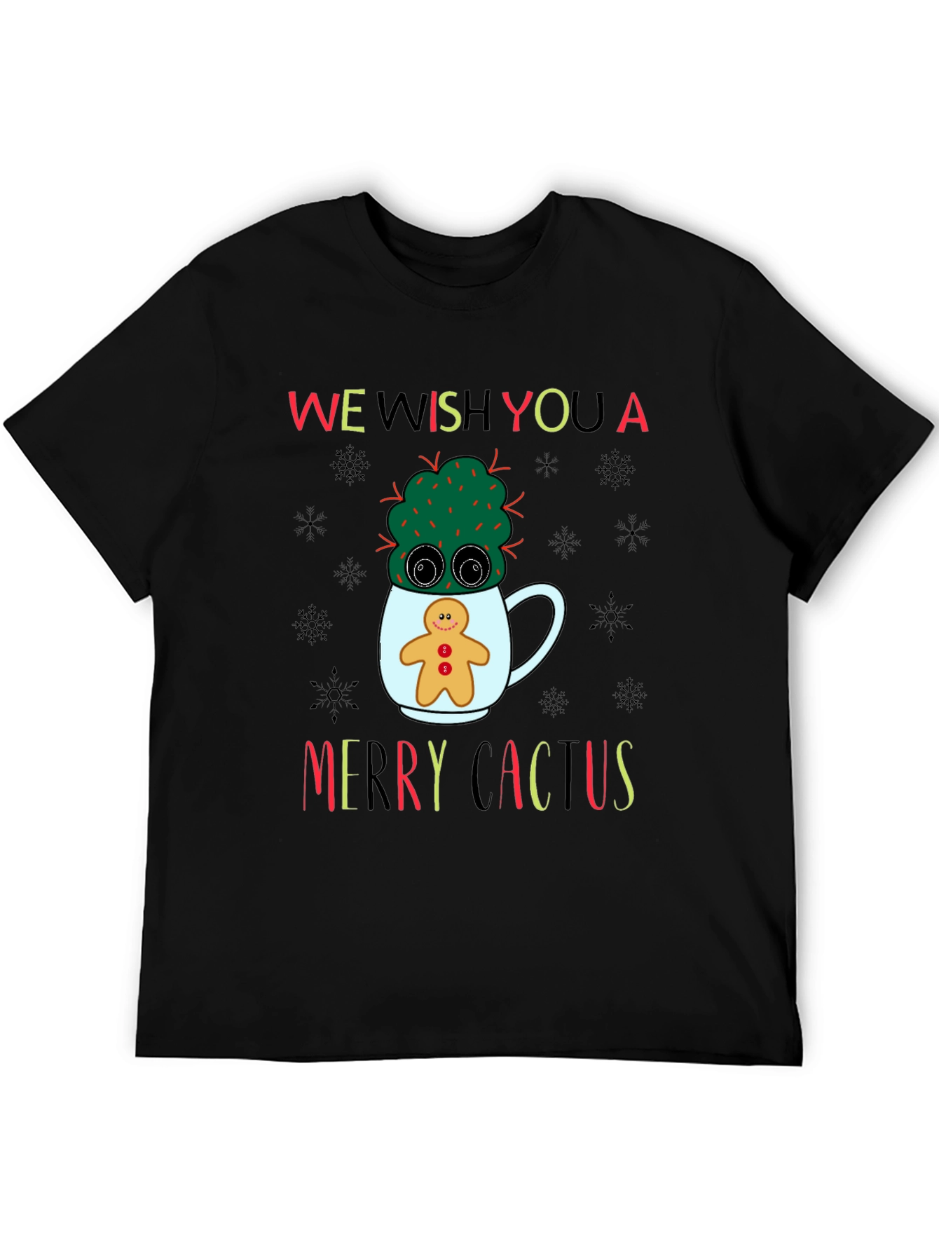 Merry Cactus Holiday T-Shirt - 5