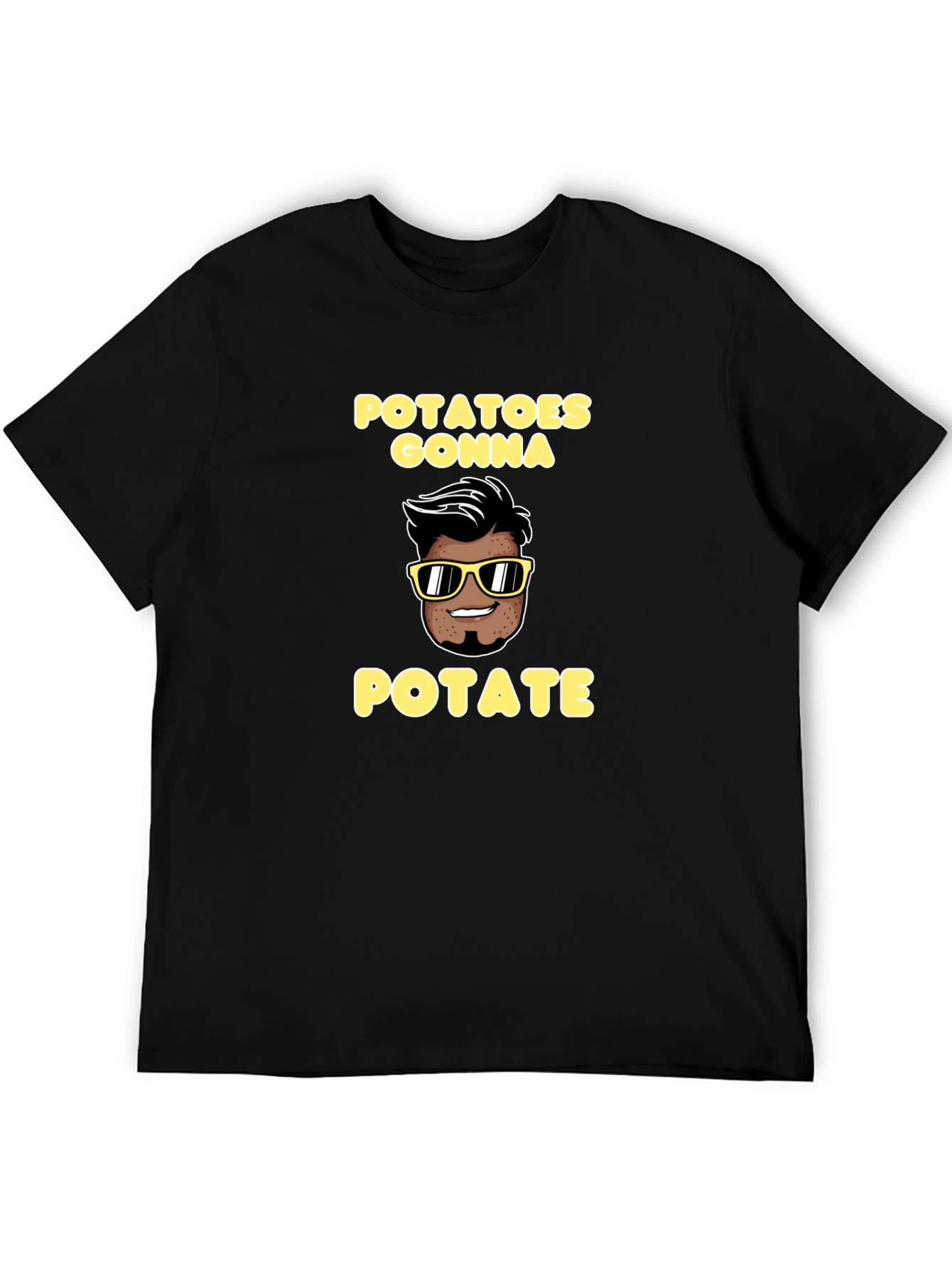 Black Potatoes Gonna Potate Graphic Tee view 5