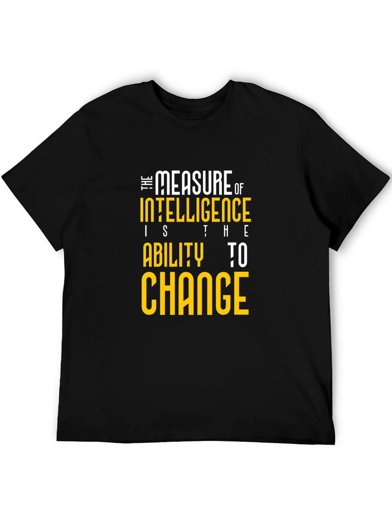 Black Intelligence Measure Graphic Tee - Black view 5