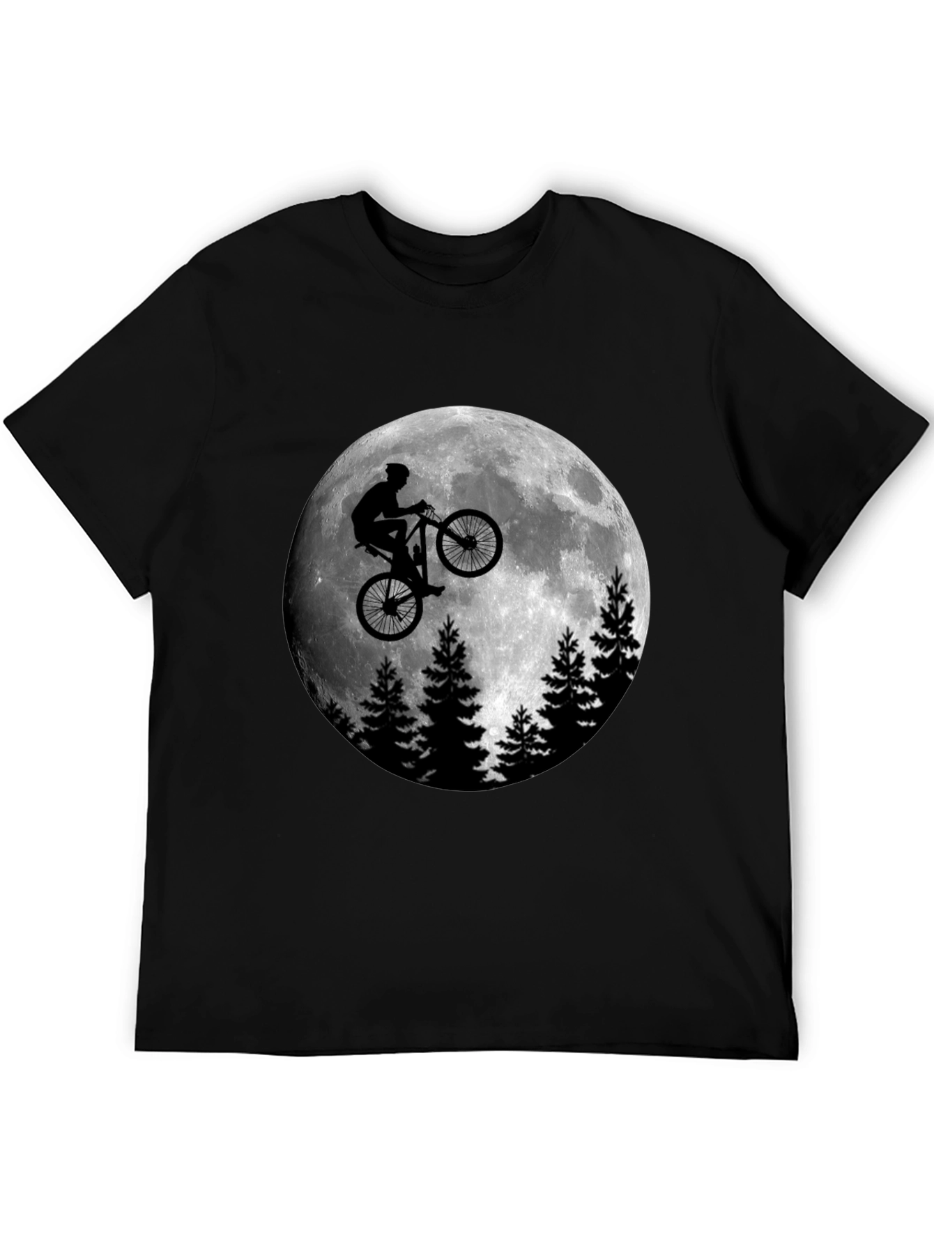 Moon Rider Graphic T-Shirt - Men's Black Tee - 5