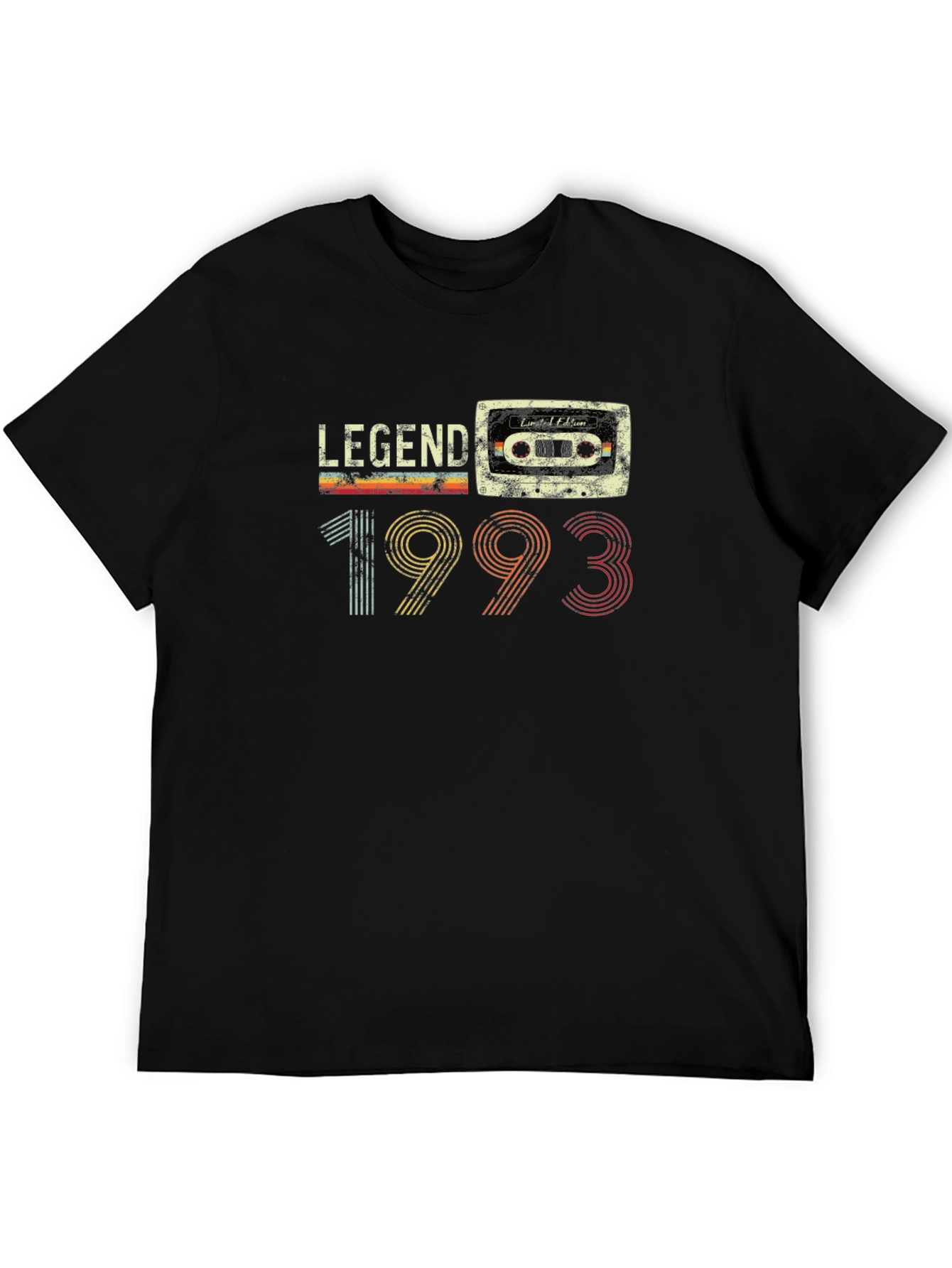 Legend 1993 Retro Cassette Tape Birthday T-Shirt - 5