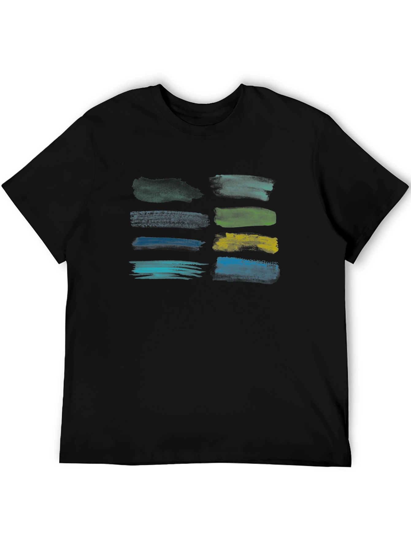 Black Brush Stroke Graphic Tee - Artistic Design view 5
