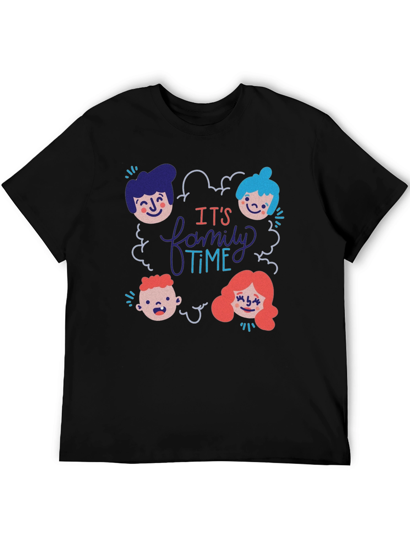 Black Family Time T-Shirt: Fun & Comfortable view 5
