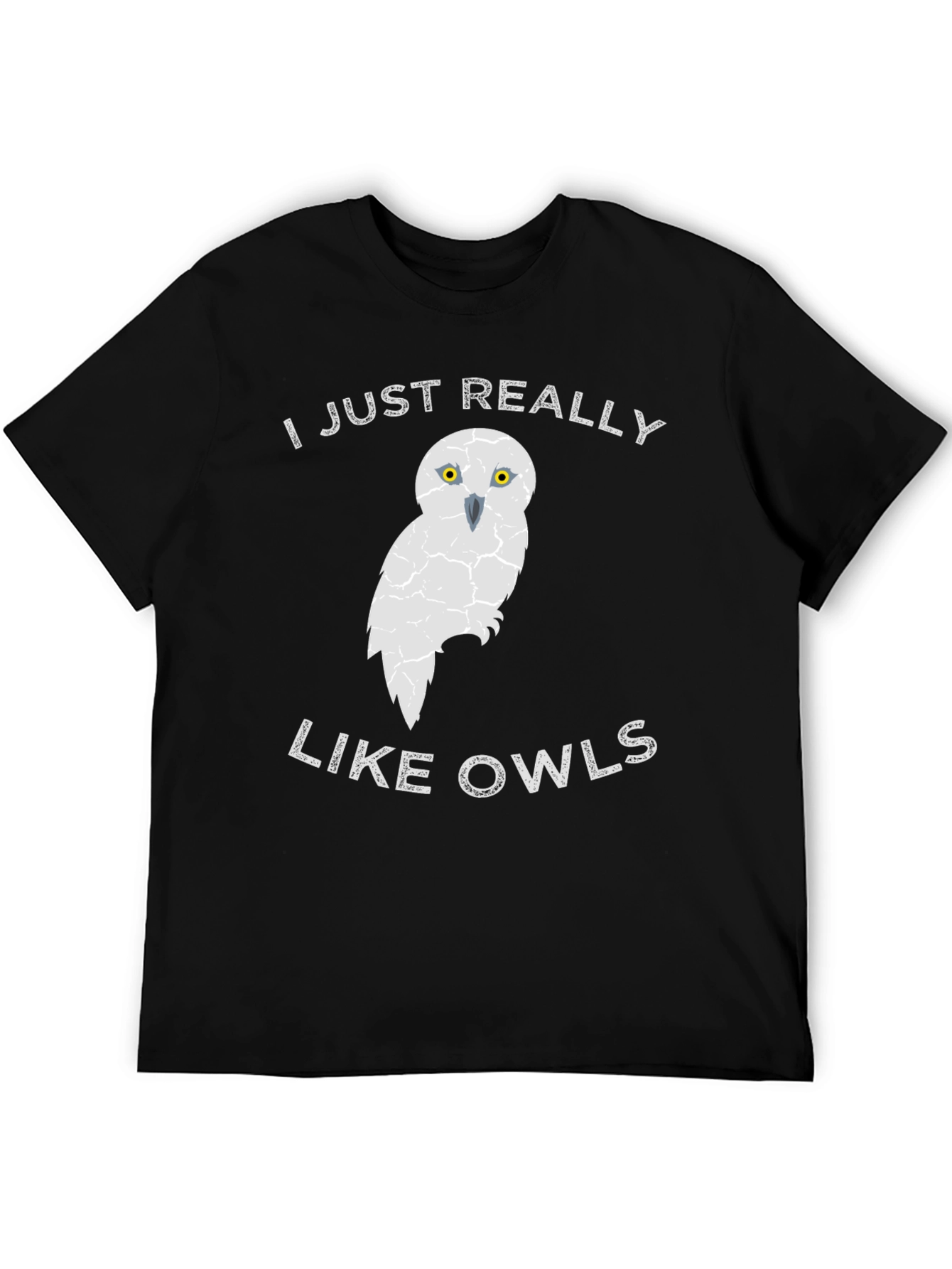 Black I Just Really Like Owls Black Tee view 5