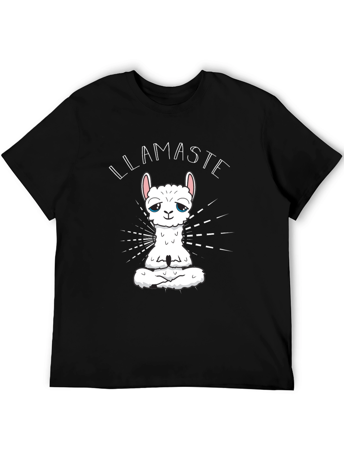 Black Llamaste Black Graphic Tee view 5