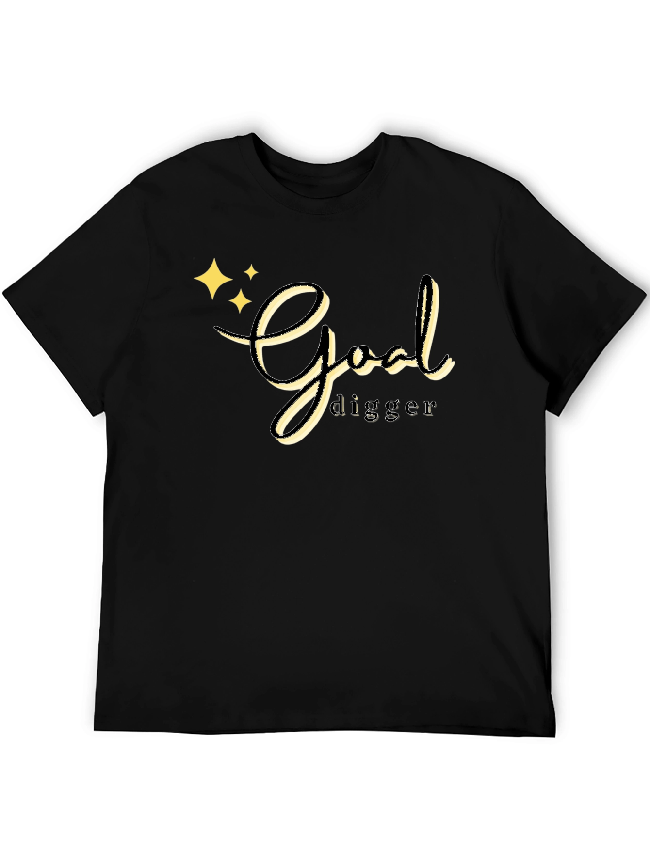 Black Goal Digger Graphic T-Shirt view 5