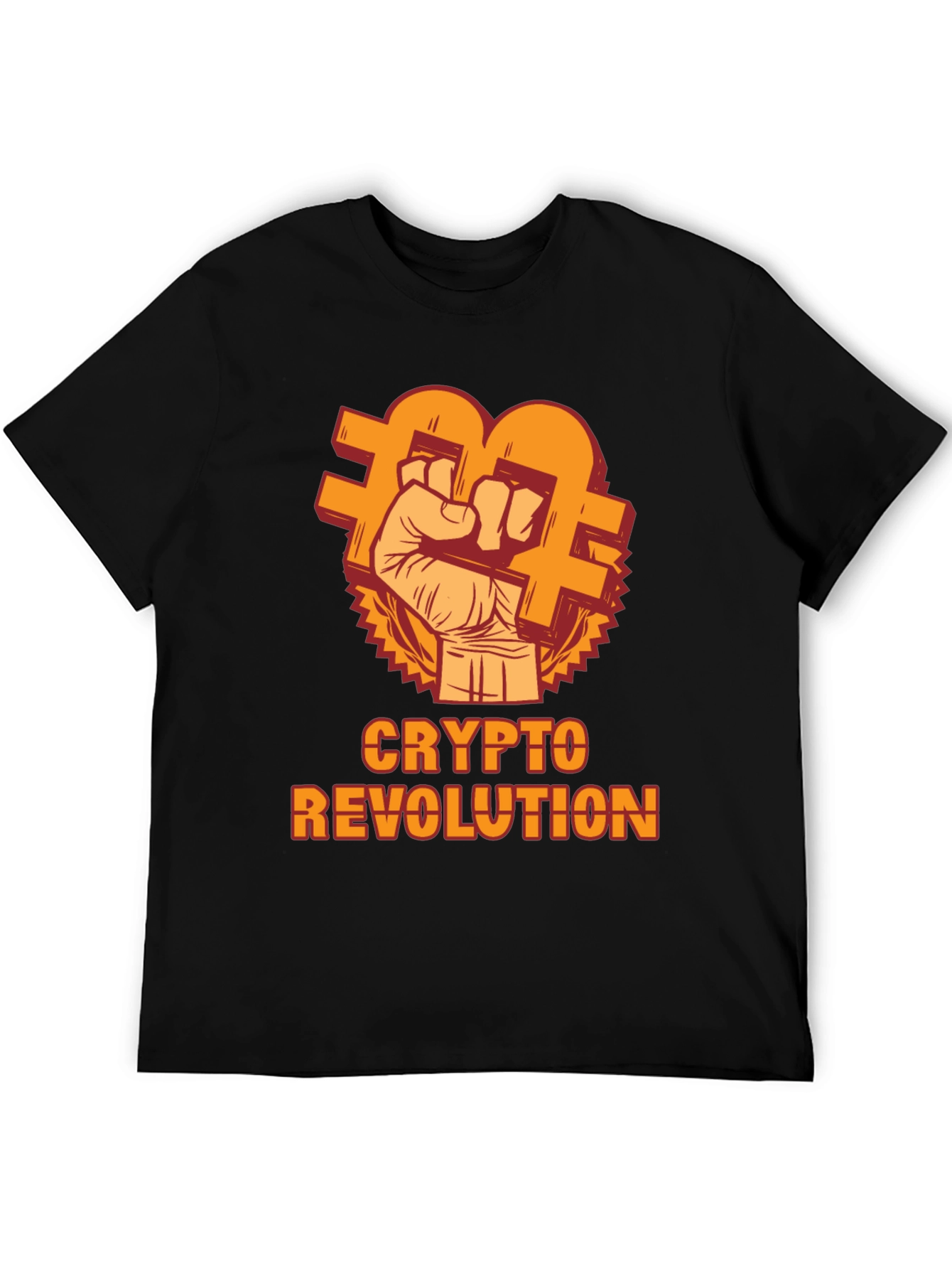 Crypto Revolution T-Shirt - Bitcoin Fist Design - 5