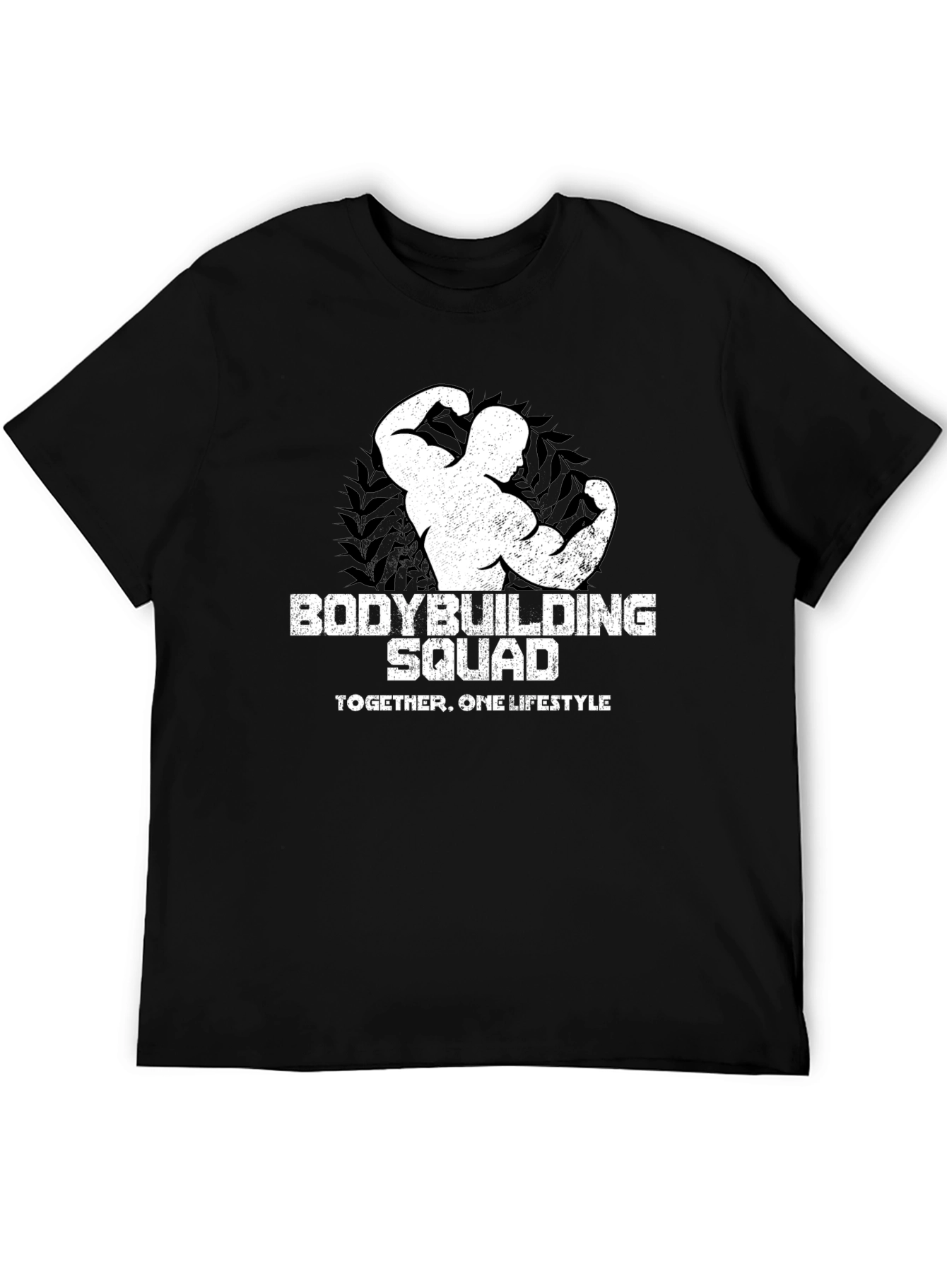 Black Bodybuilding Squad Black T-Shirt view 5